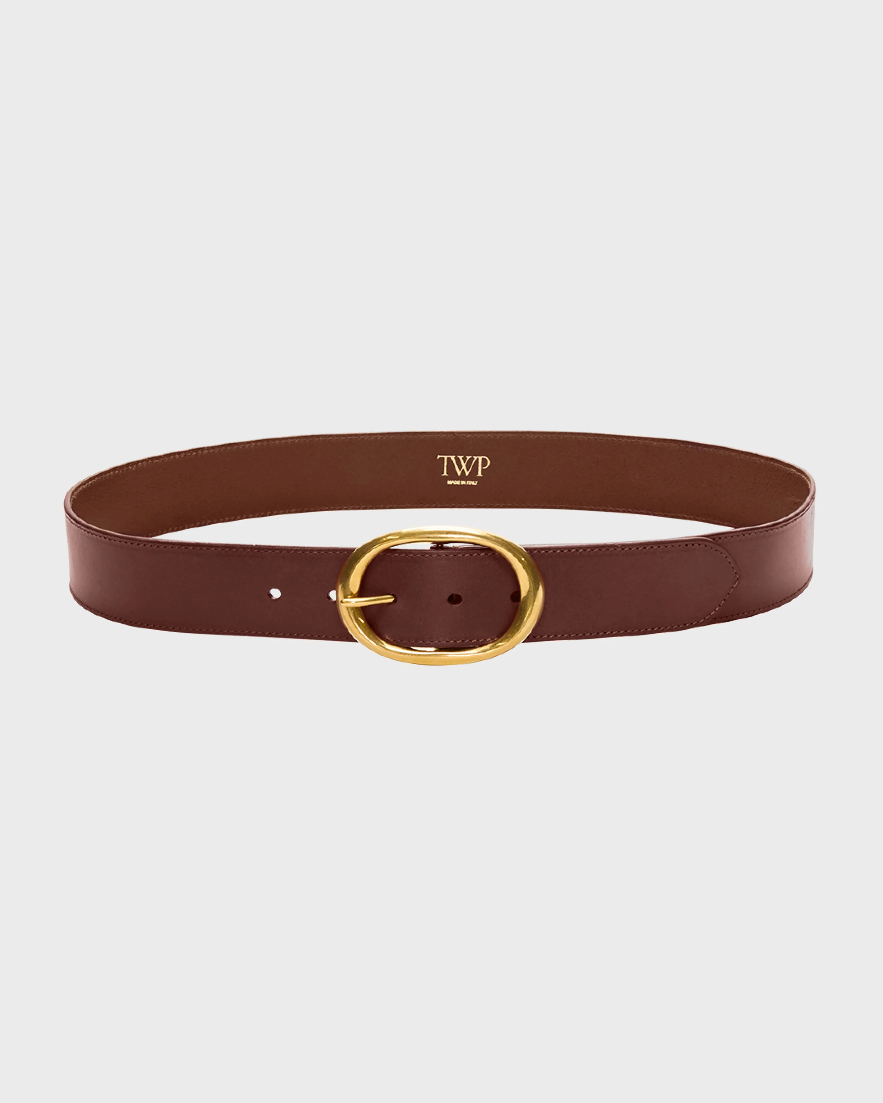 TWP - Wide Belt in Vachetta Leather