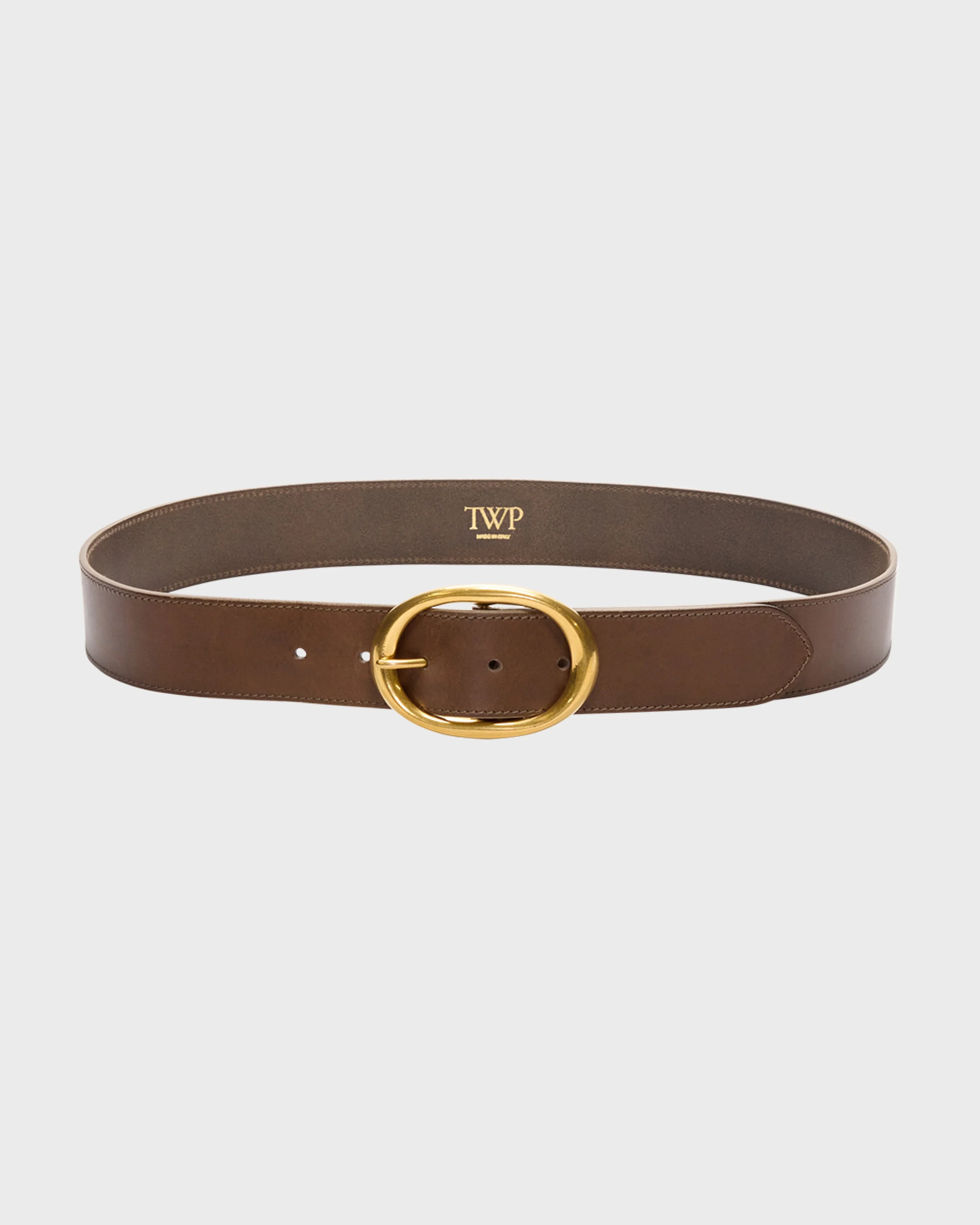 TWP - Wide Belt in Vachetta Leather