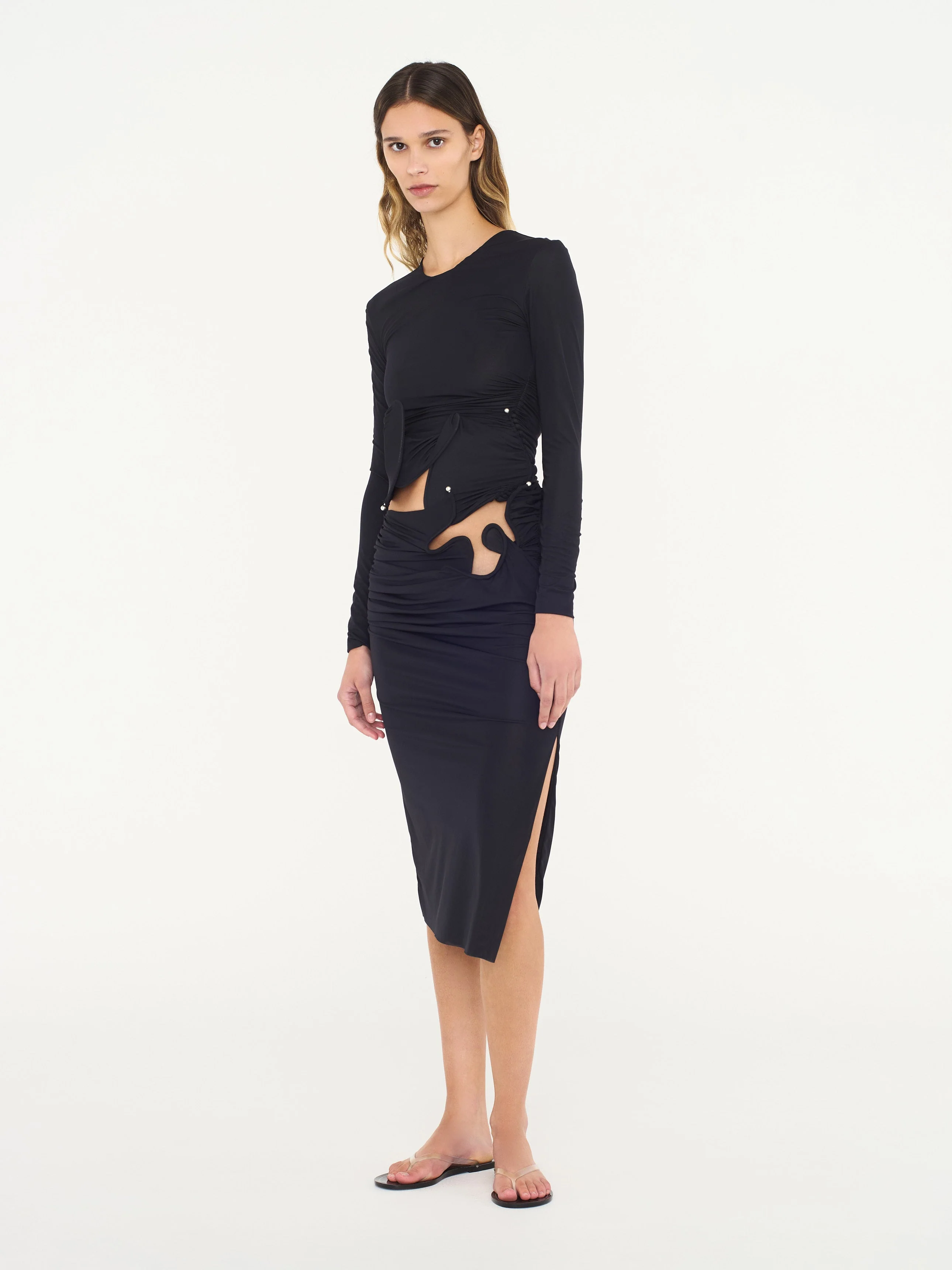 Christopher Esber - Venus Looped Long Sleeve Top - Image 3