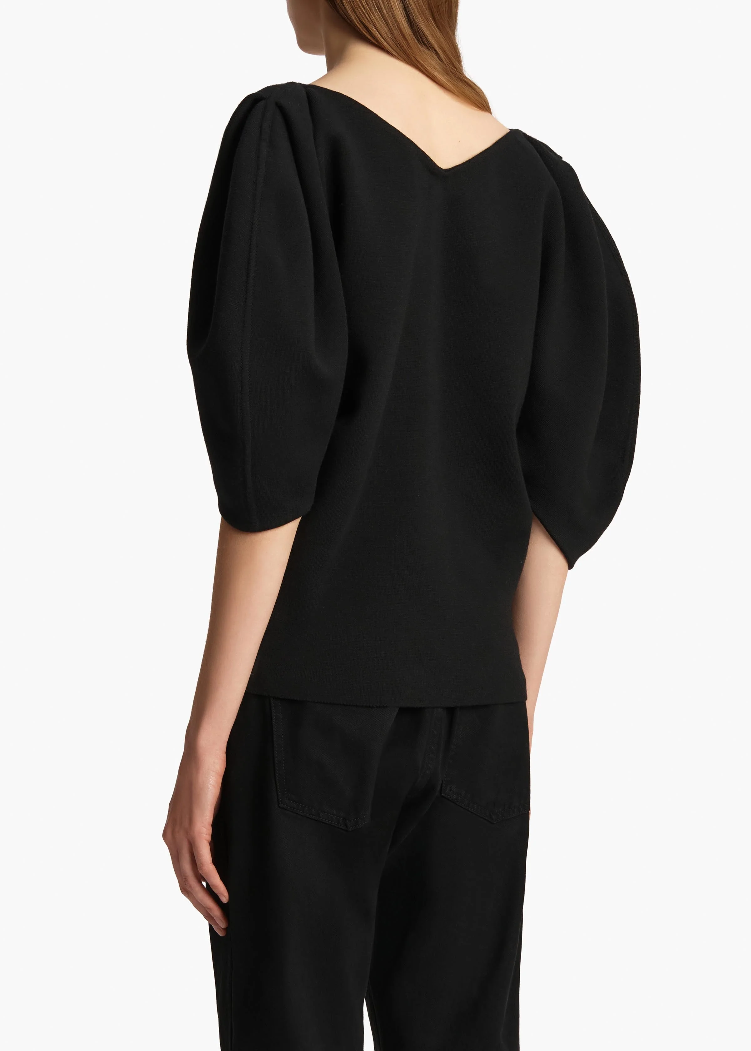 Khaite - Venus Top in Black - Image 11