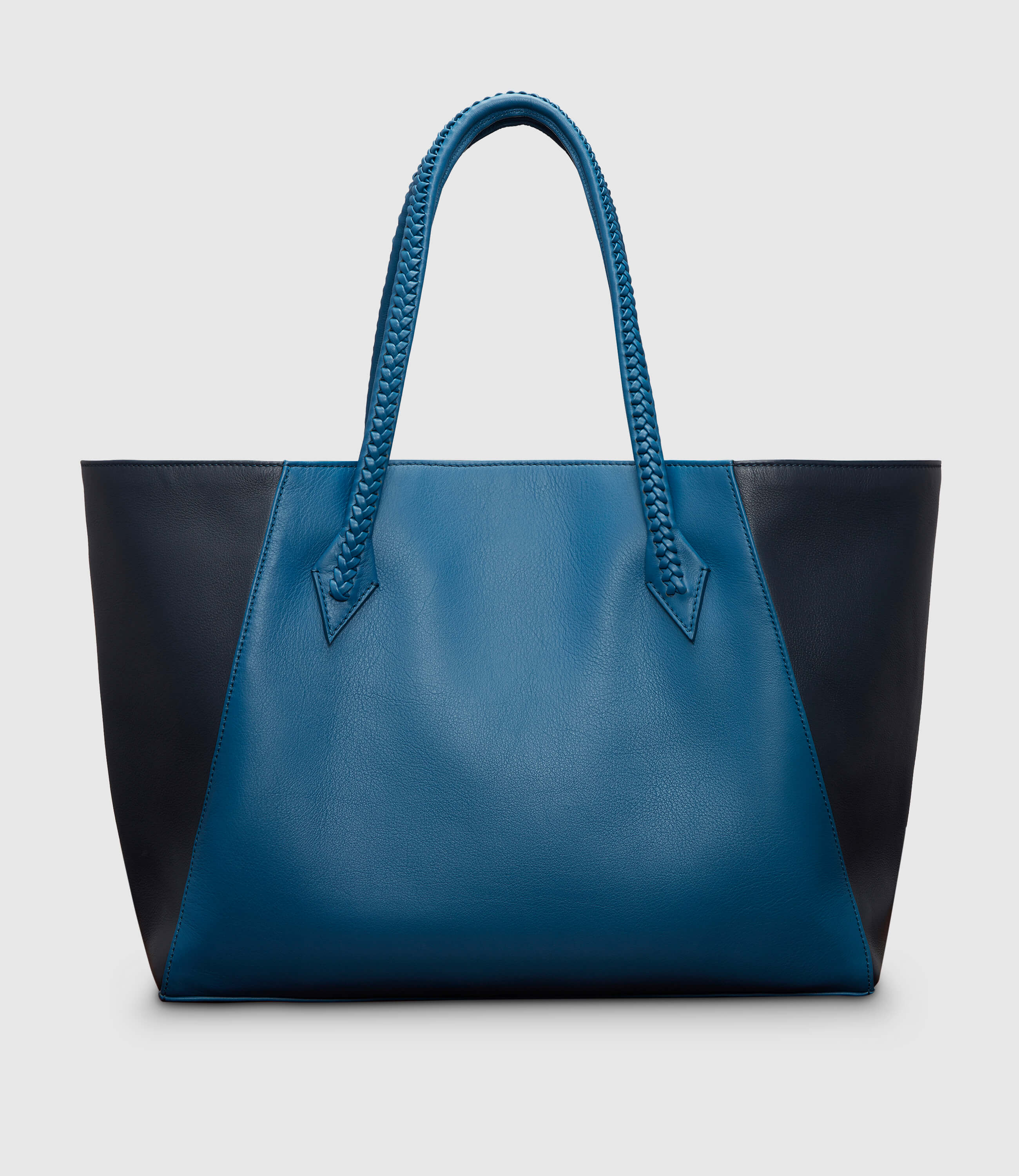 Metier - Vérité Collapsible Cabas Smooth Calfskin Riviera Blue Navy