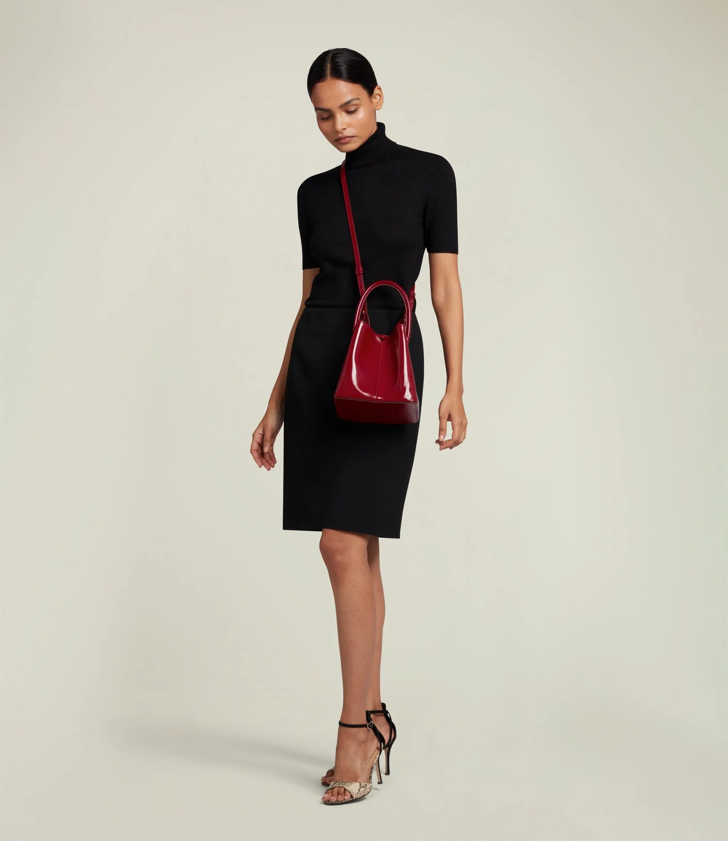 Metier - Vérité Mini Glossy Calfskin Classic Red - Image 5