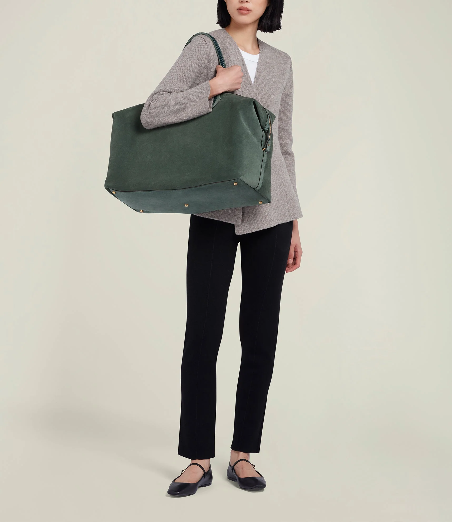 Metier - Vérité Weekend Bag Suede Emerald - Image 5