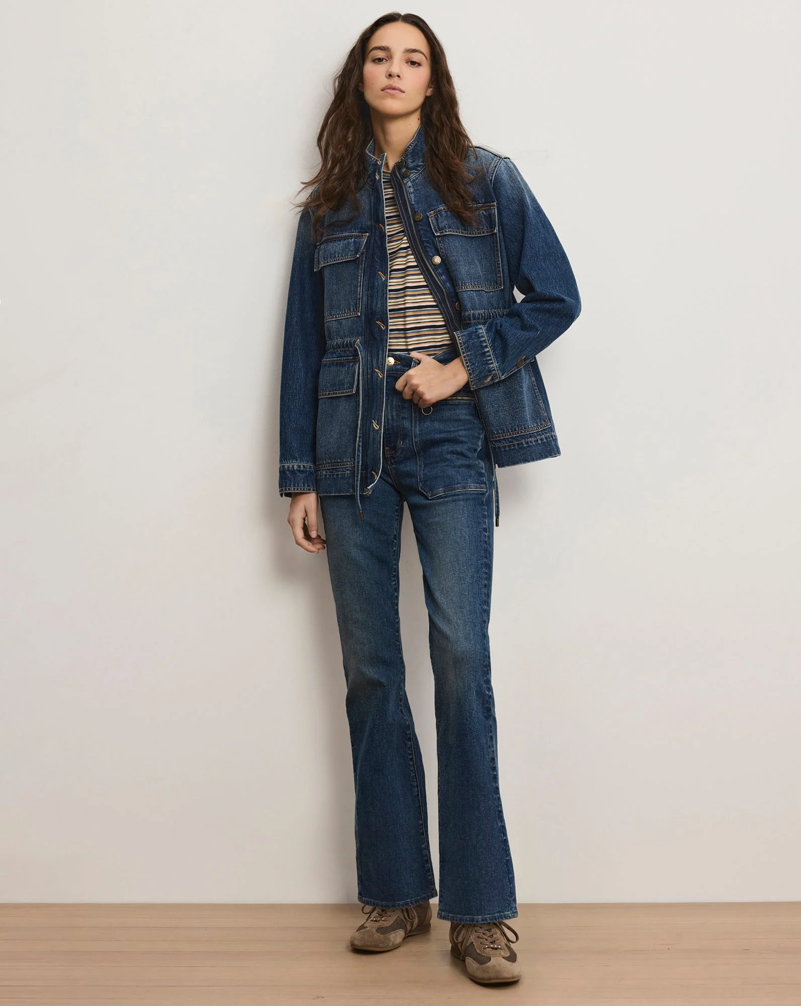 Veronica Beard - Beverly Patch - Pocket Skinny - Flare Jean - Image 6