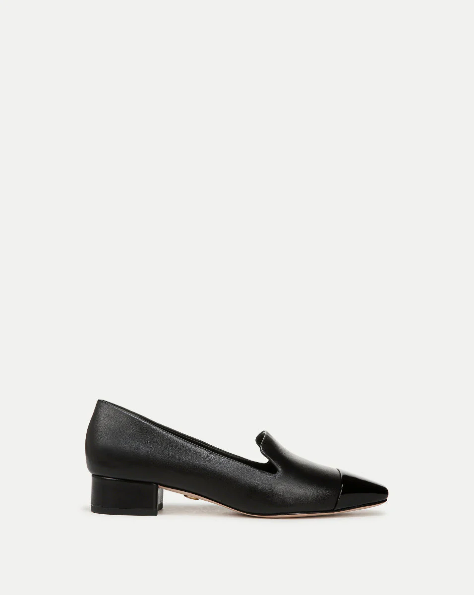 Veronica Beard - Cecile Leather Cap - Toe Loafer