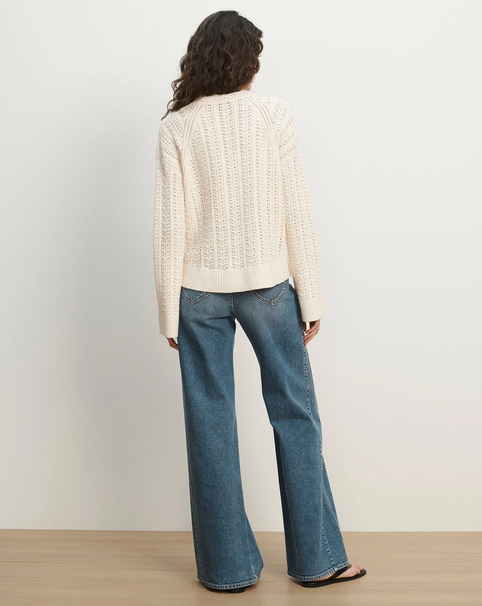 Veronica Beard - Deveraux Pointelle Sweater - Image 4