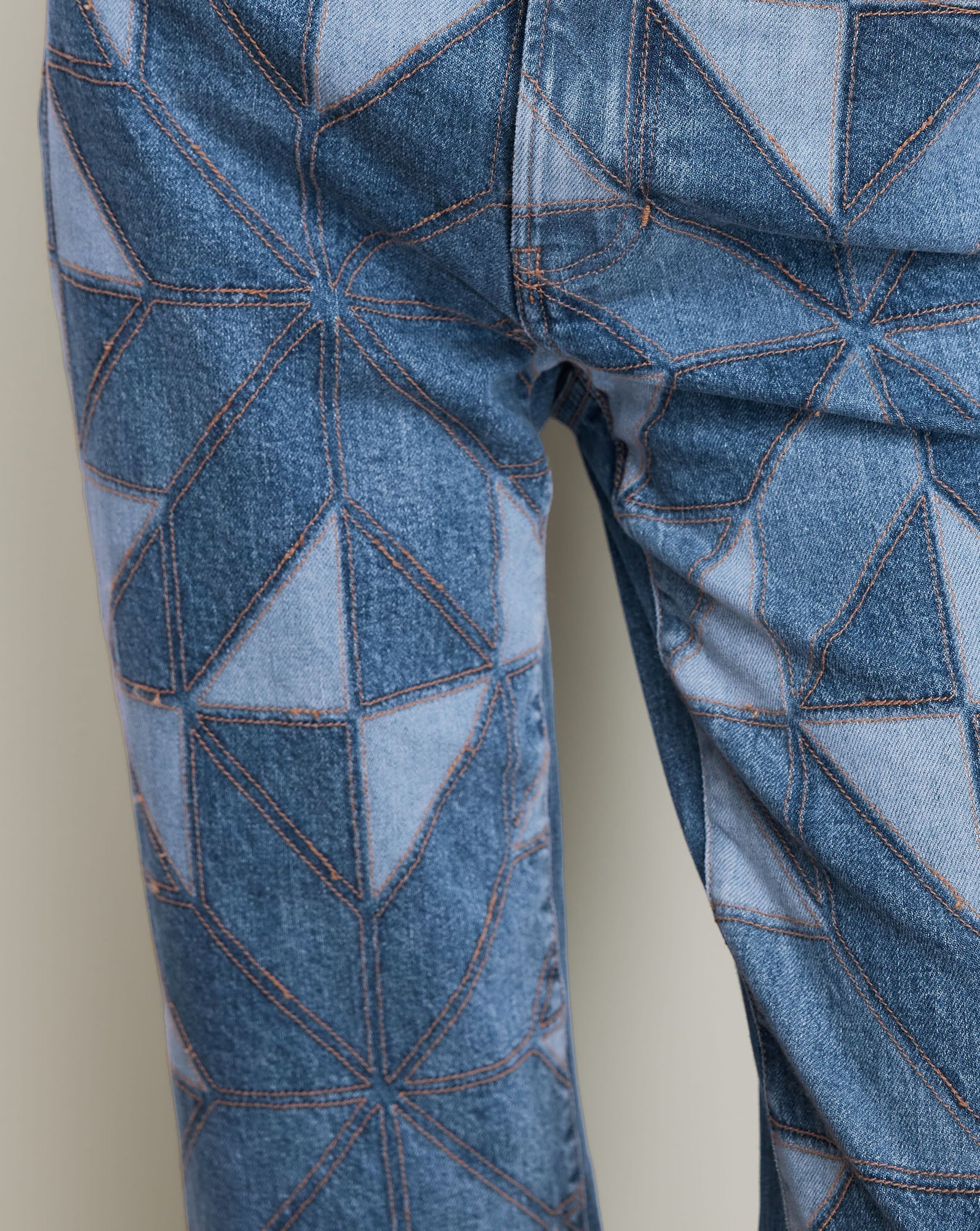 Veronica Beard - Dylan Quilt - Print Straight - Leg Jean - Image 6
