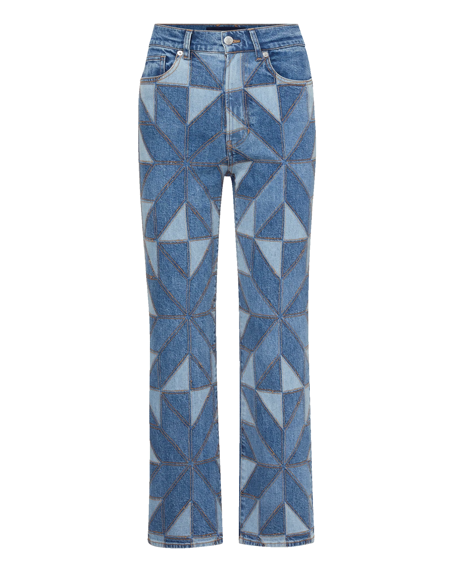 Veronica Beard - Dylan Quilt - Print Straight - Leg Jean - Image 7
