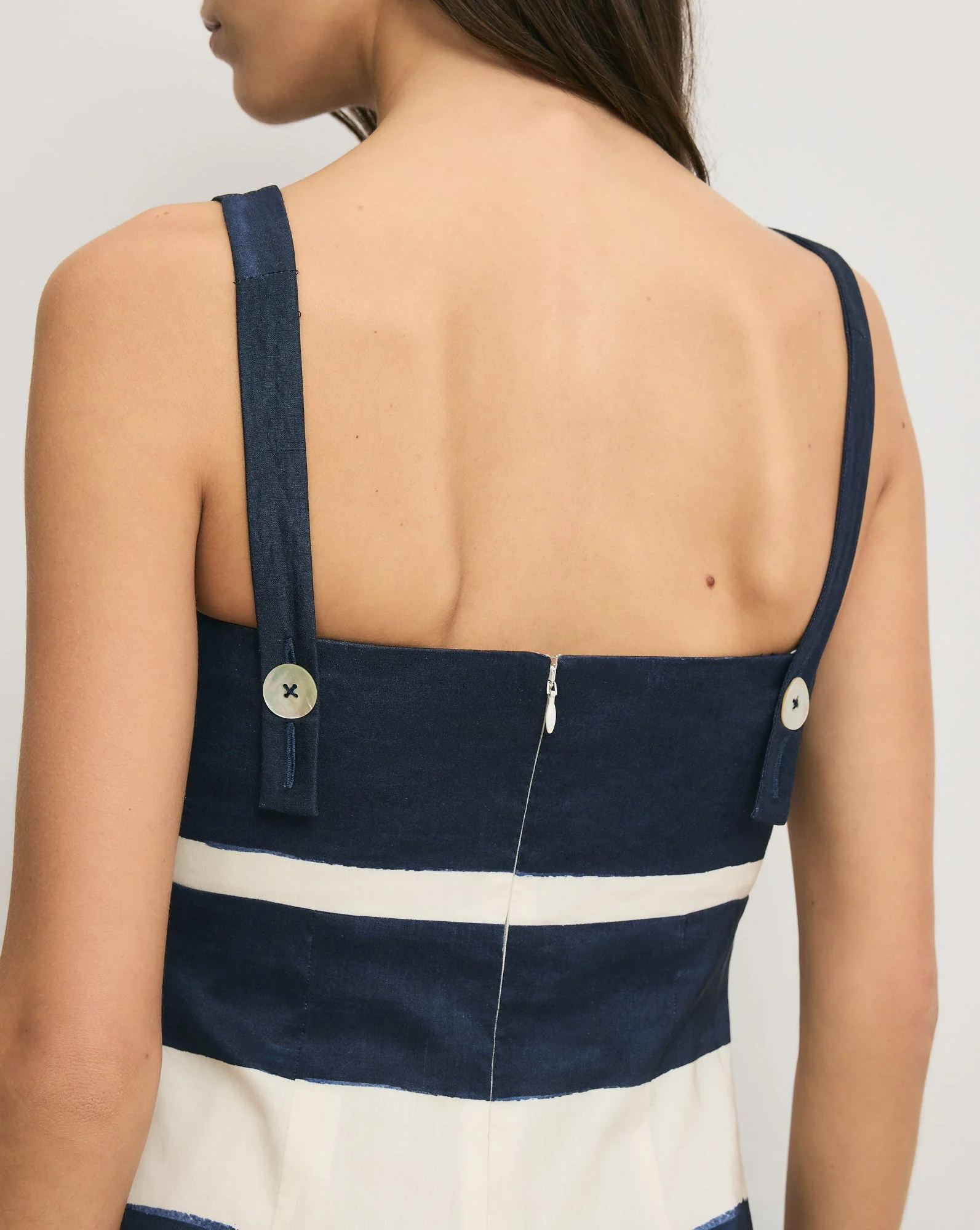 Veronica Beard - Ella Striped Linen Midi Dress - Image 4