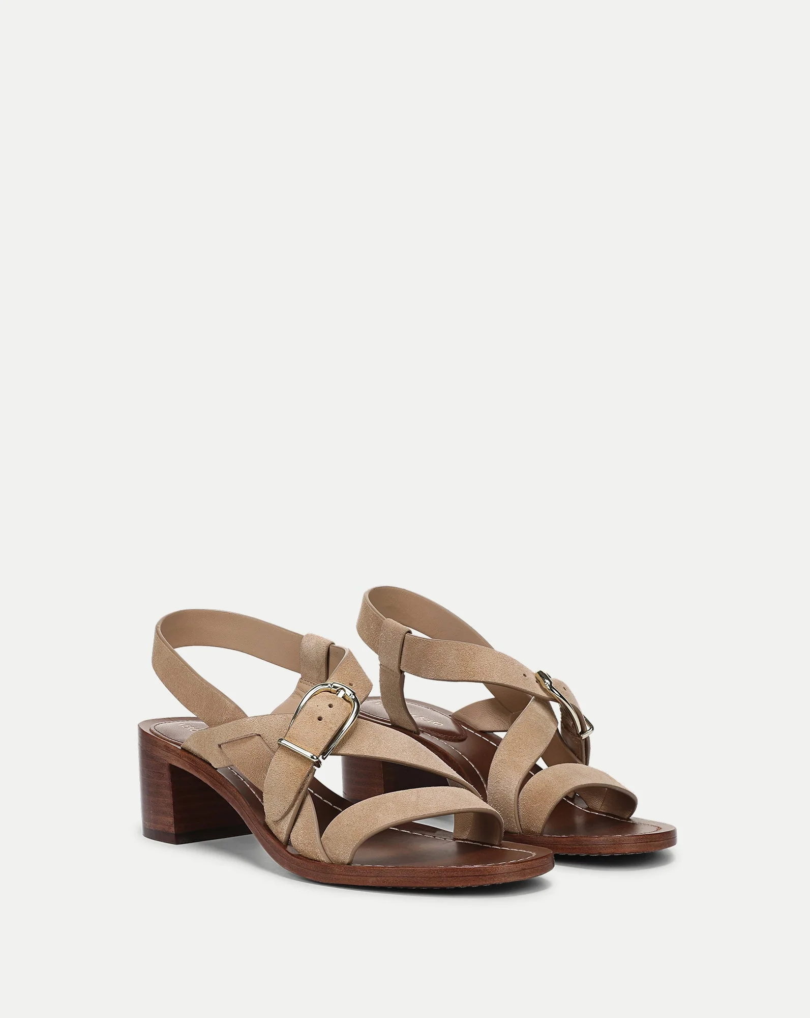 Veronica Beard - Etta Suede Mid - Heel Sandal - Image 3