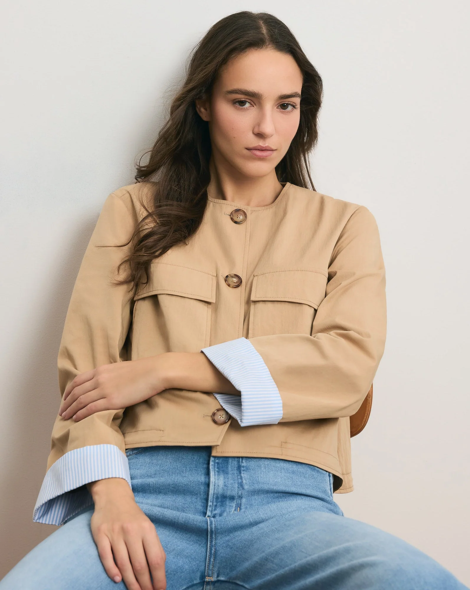 Veronica Beard - Gala Cropped Utility Jacket