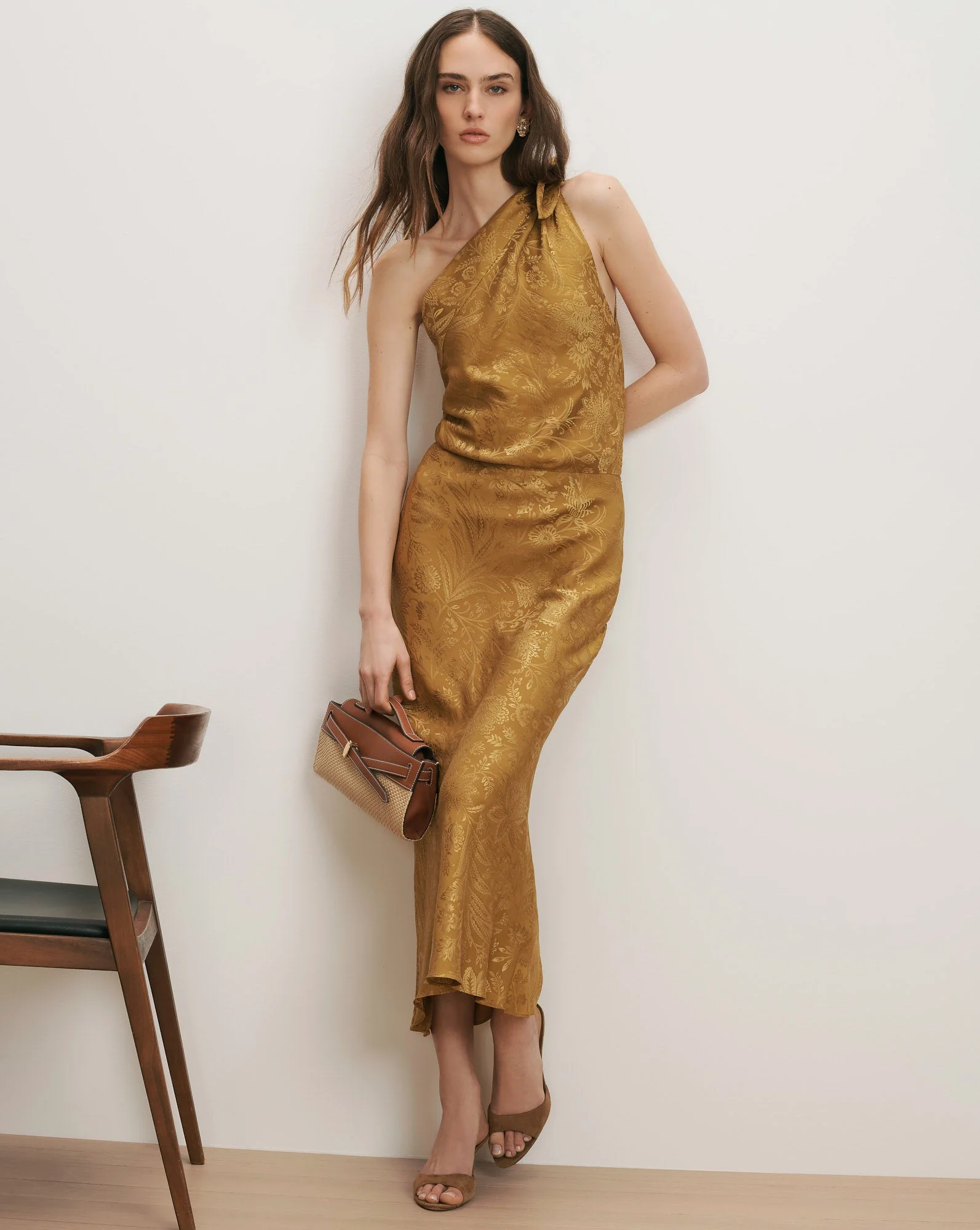Veronica Beard - Grycen One - Shoulder Midi Dress