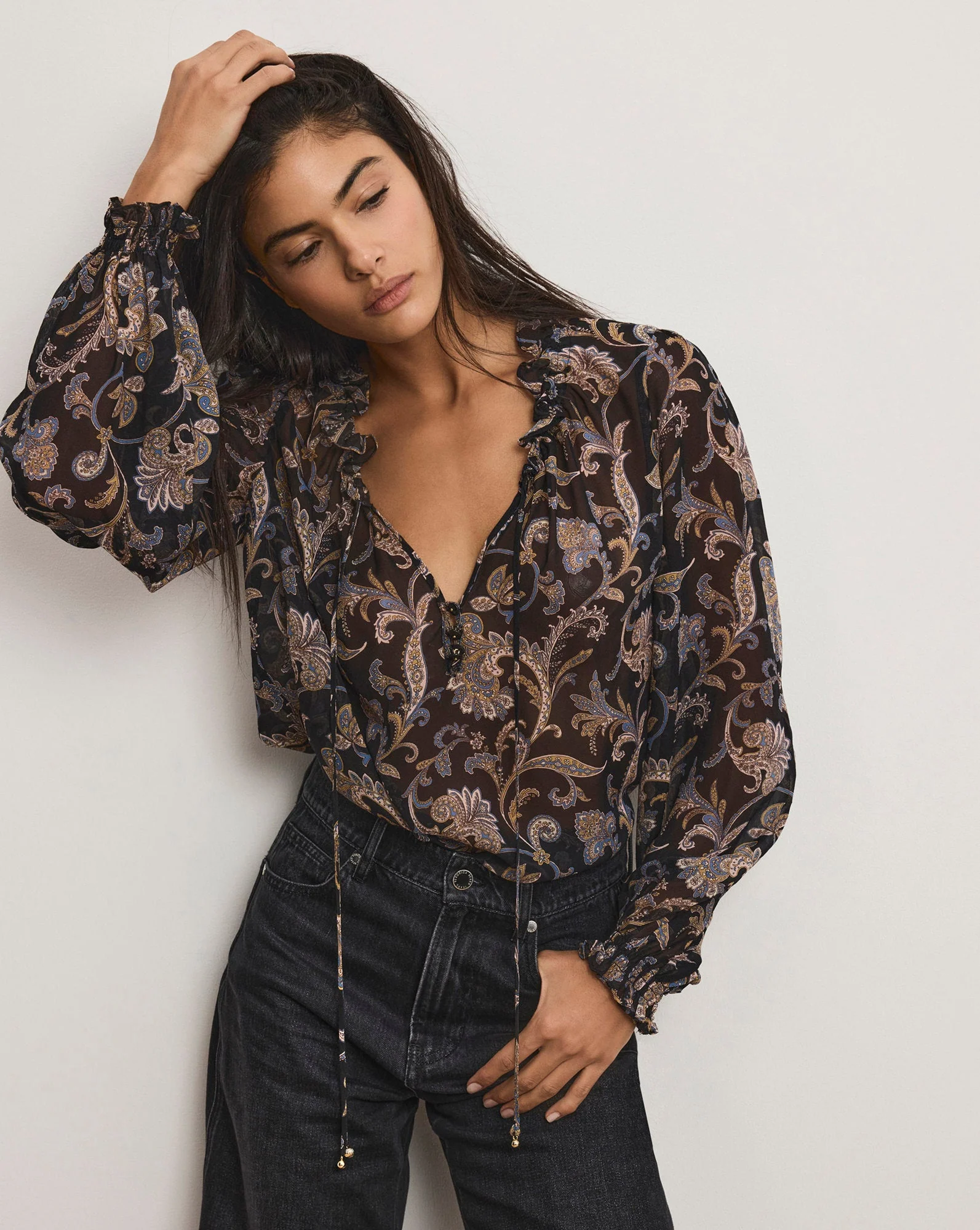 Veronica Beard - Hickory Paisley Blouse