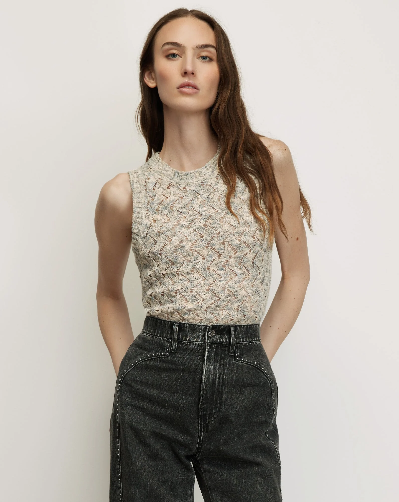 Veronica Beard - Jerrel Cropped Knit Tank Top