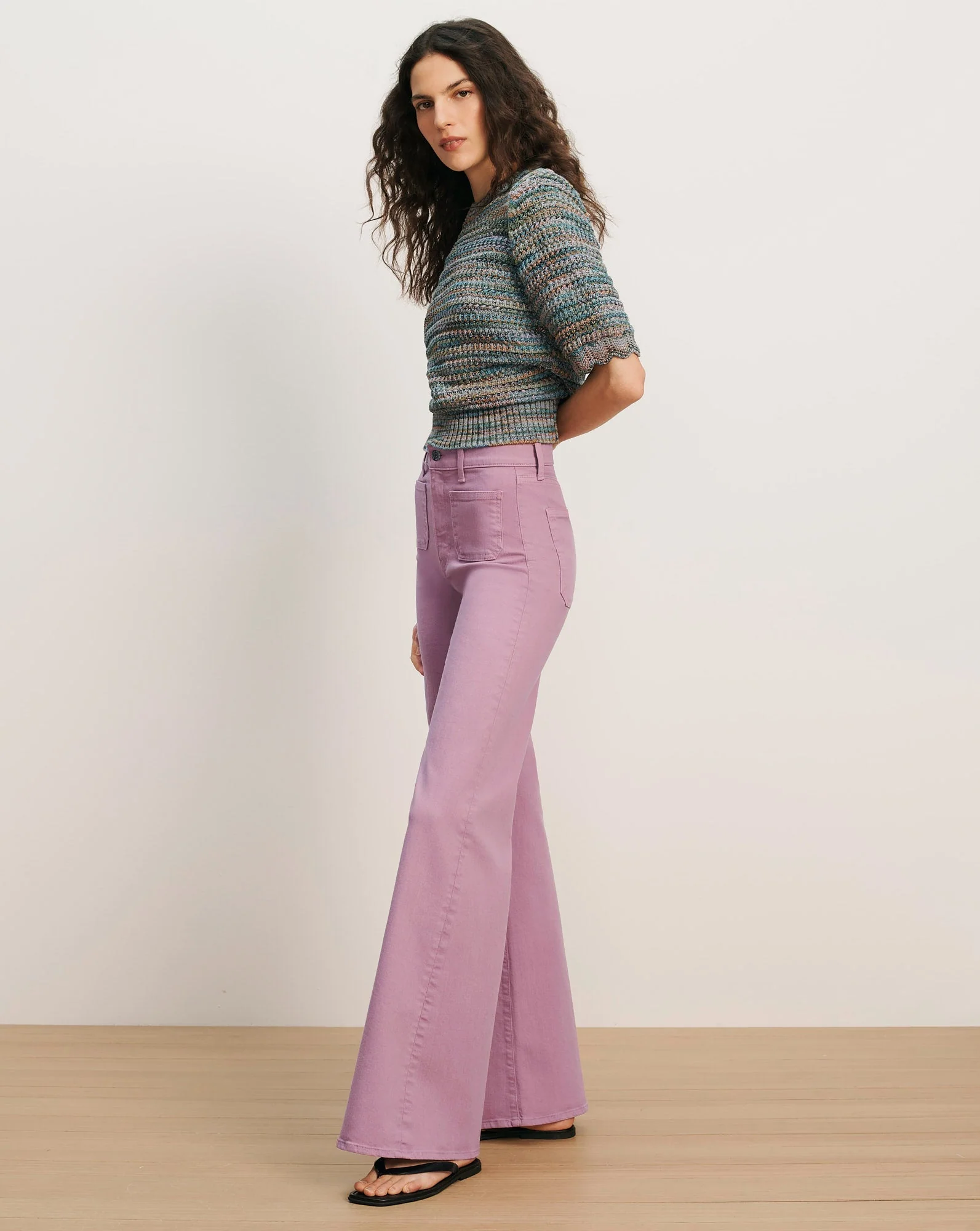 Veronica Beard - Joplin Patch - Pocket Flare Jean - Image 3