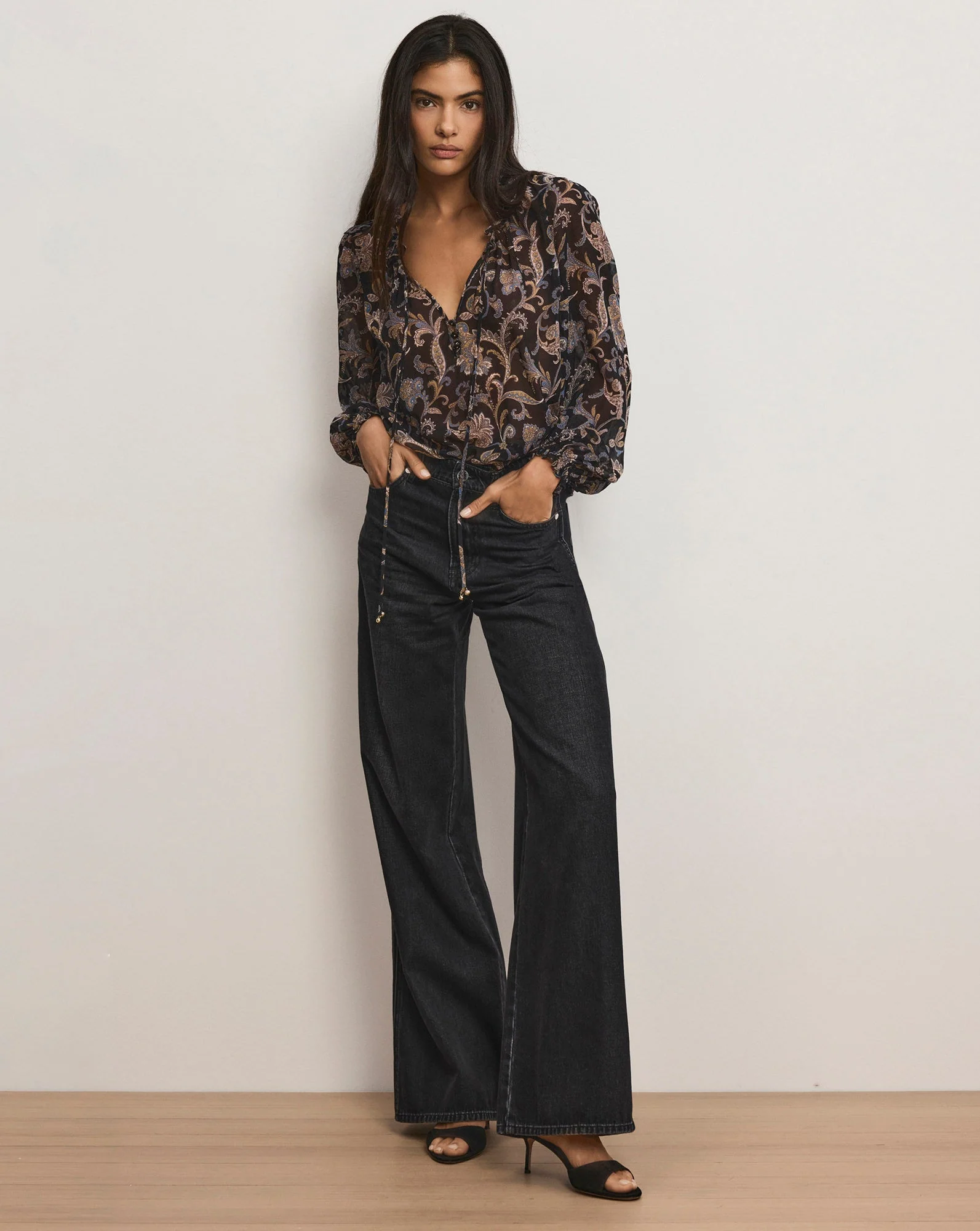 Veronica Beard - Kasey Wide - Leg Jean