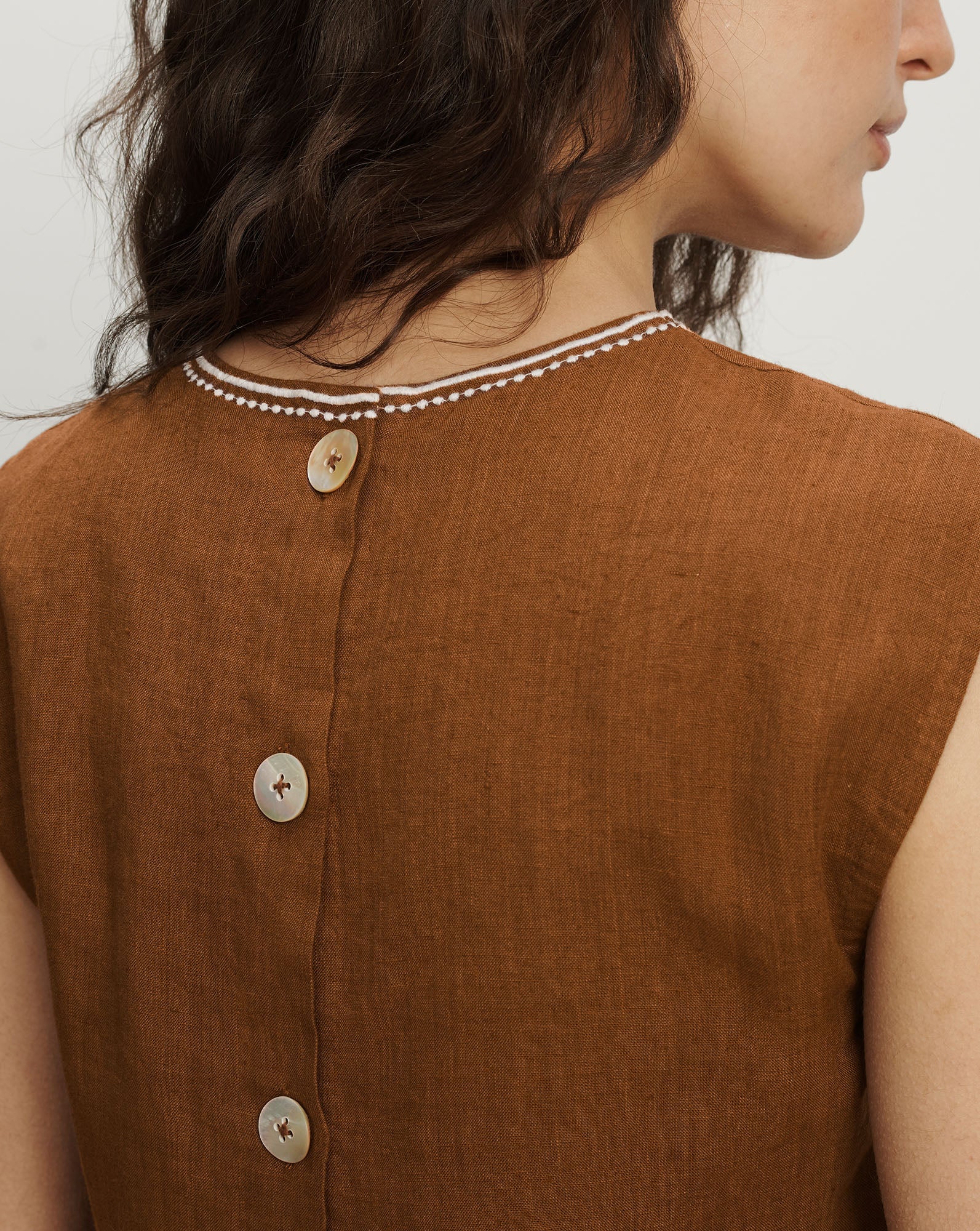 Veronica Beard - Kessan Linen Top - Image 6