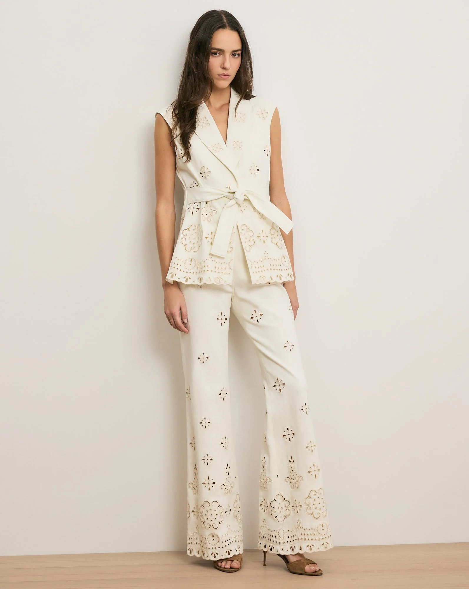Veronica Beard - Komi Eyelet Pant - Image 6