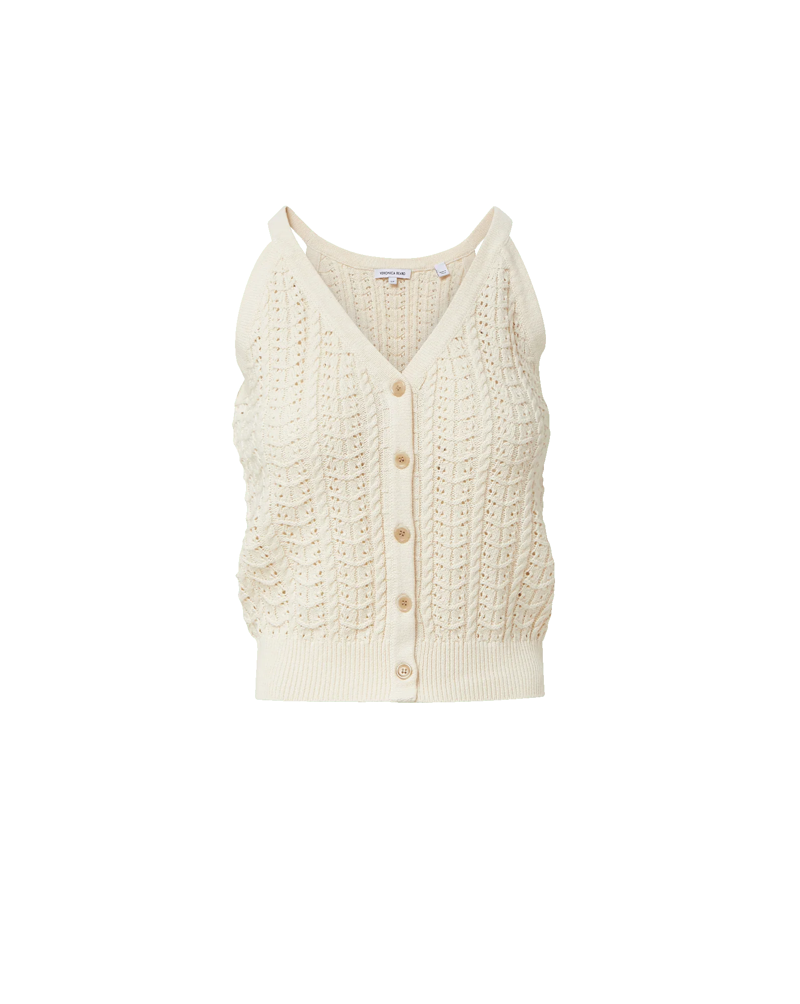 Veronica Beard - Leonora Pointelle Tank Top - Image 5