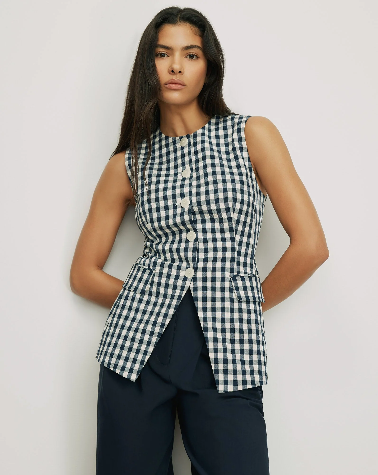 Veronica Beard - Lois Gingham Vest