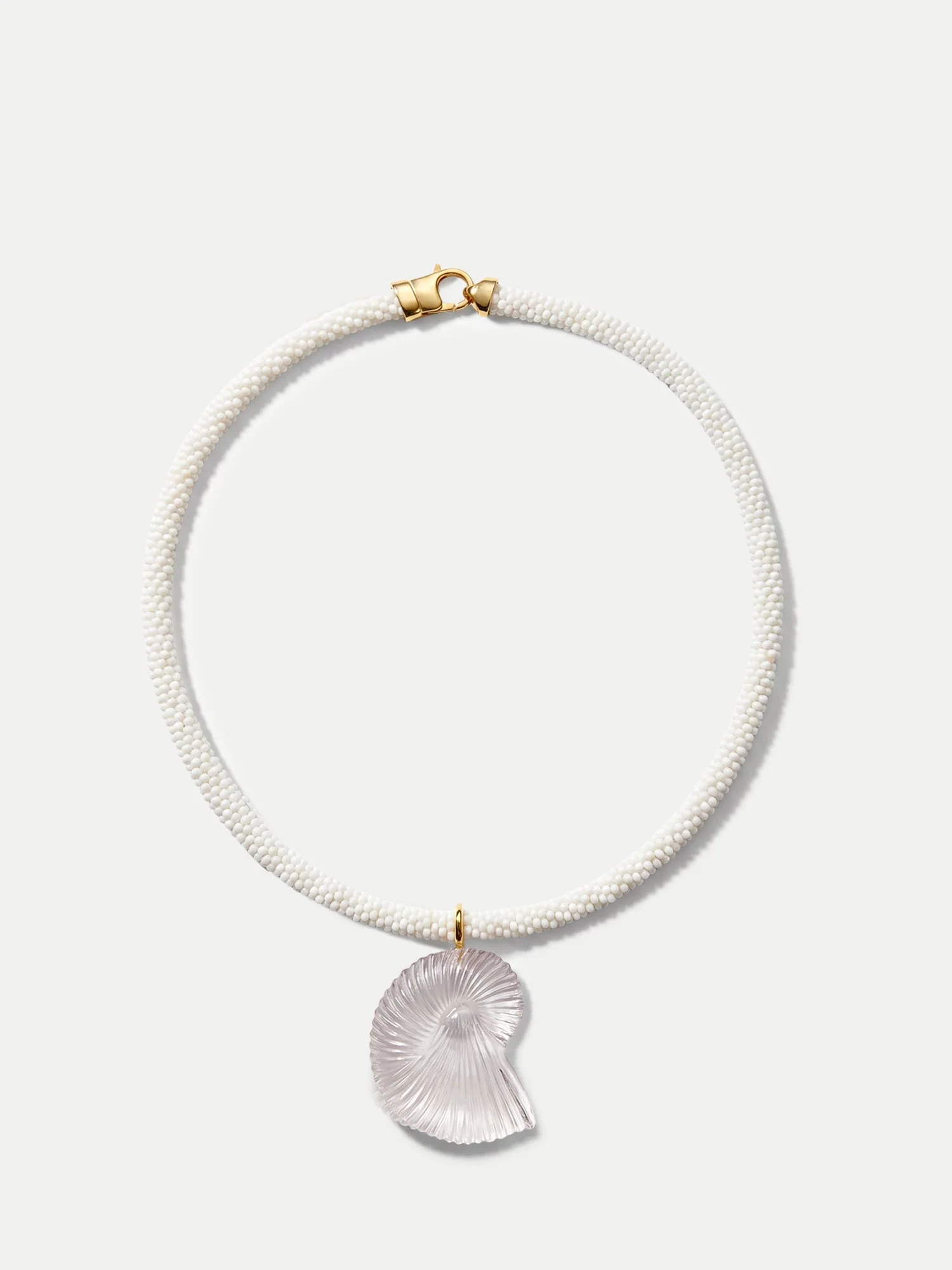 Veronica Beard - Nautilus Shell Beaded Necklace