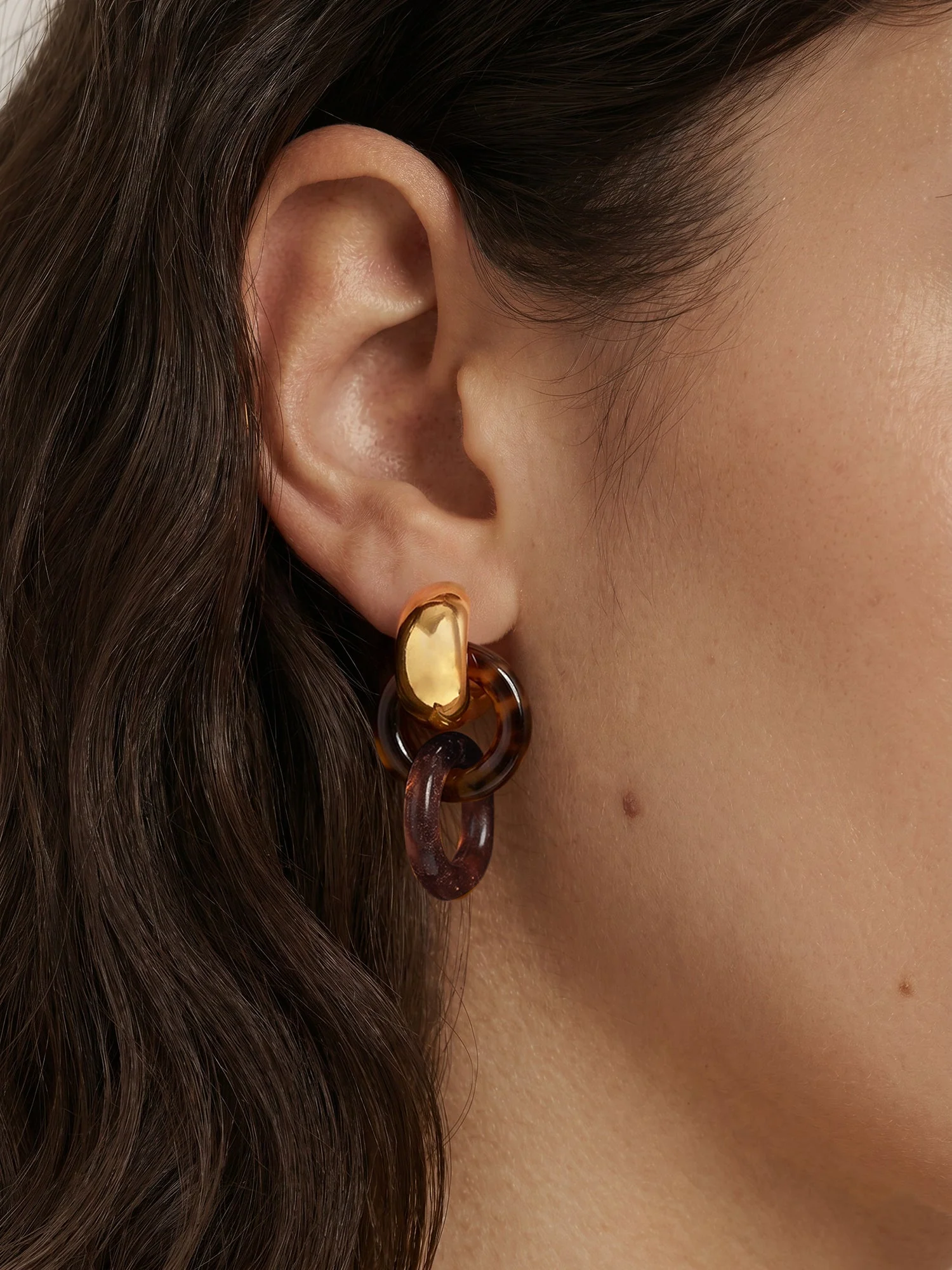 Veronica Beard - Resin Link Drop Hoop Earring - Image 6