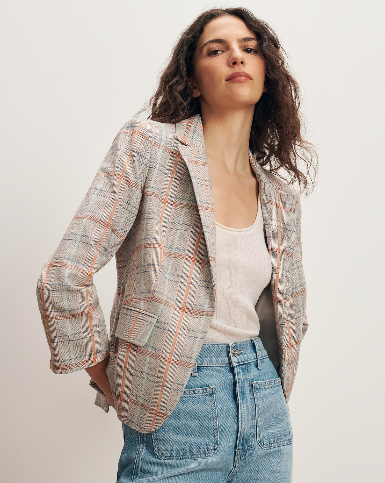 Veronica Beard - Schoolboy Plaid Dickey Jacket