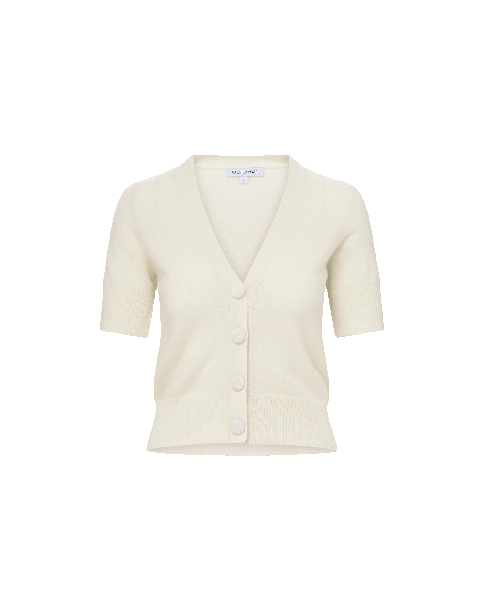 Veronica Beard - Solene Short Sleeve Cashmere Cardigan - Image 12