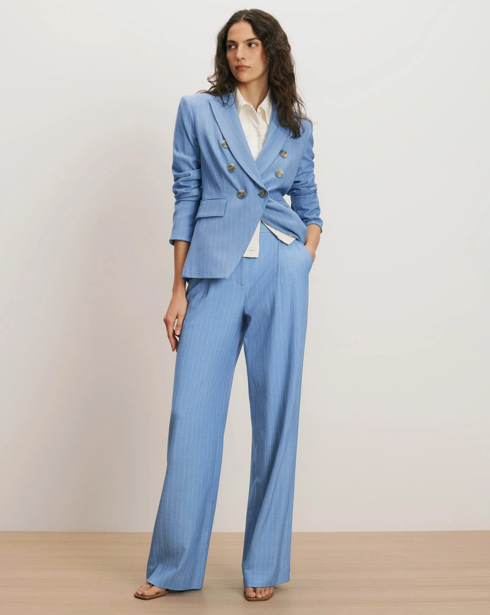 Veronica Beard - Slate Cotton Twill Dickey - Image 4