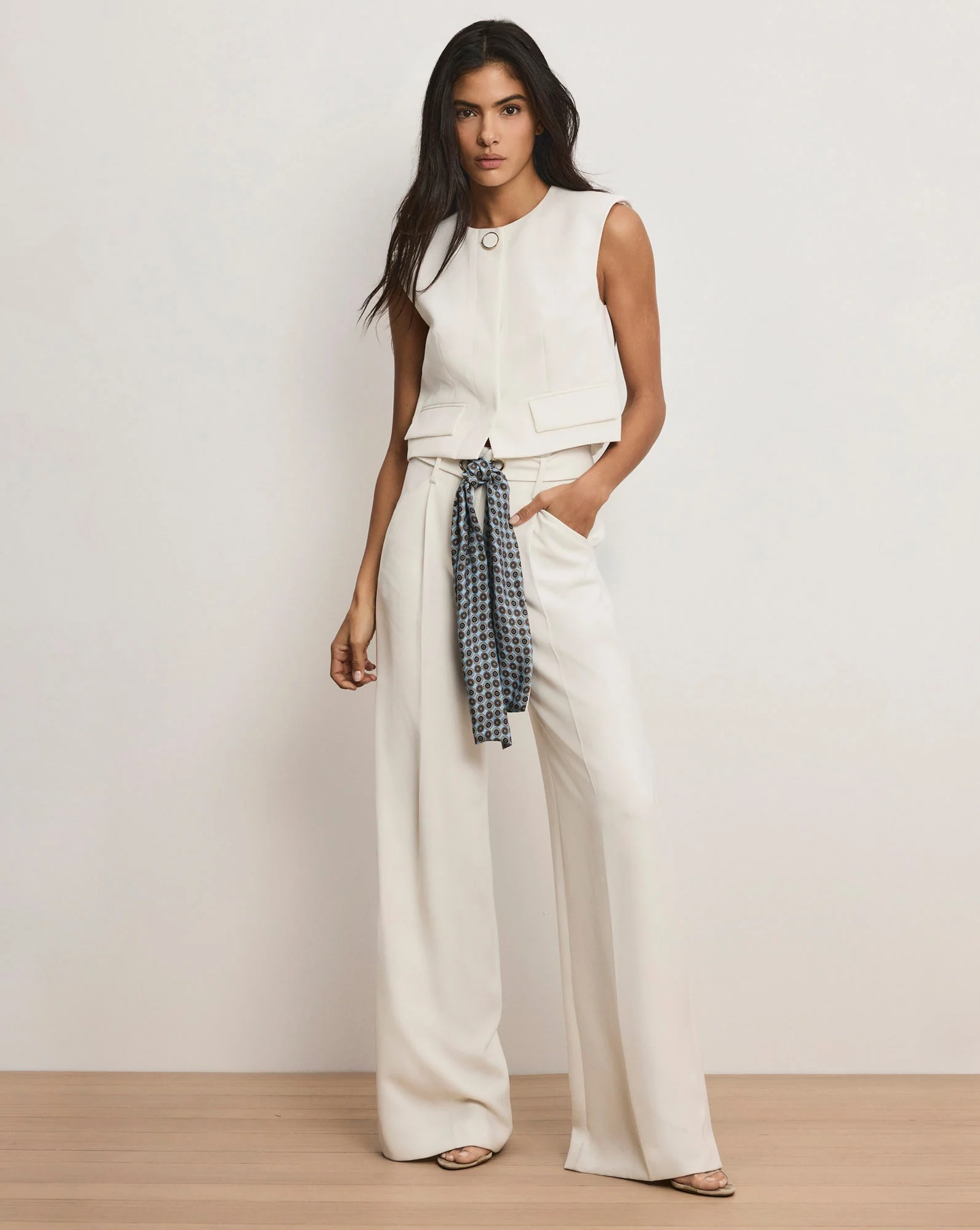 Veronica Beard - Tai Belted Wide - Leg Pant - Image 5