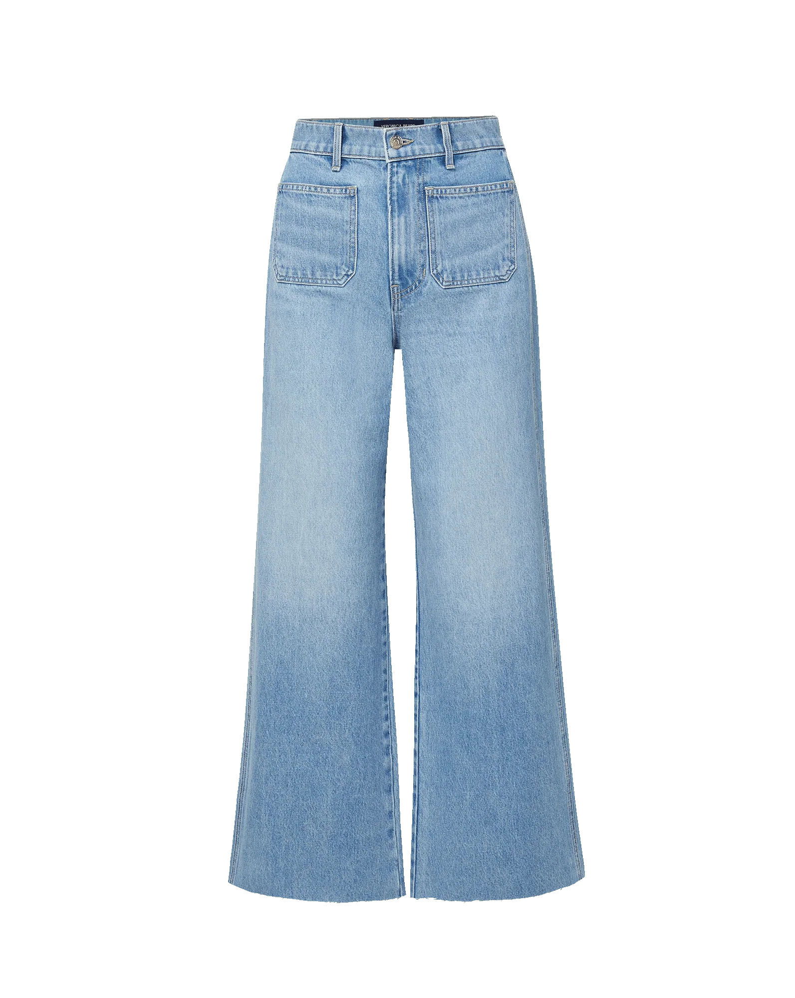 Veronica Beard - Taylor Cropped Patch - Pocket Wide - Leg Jean - Image 6