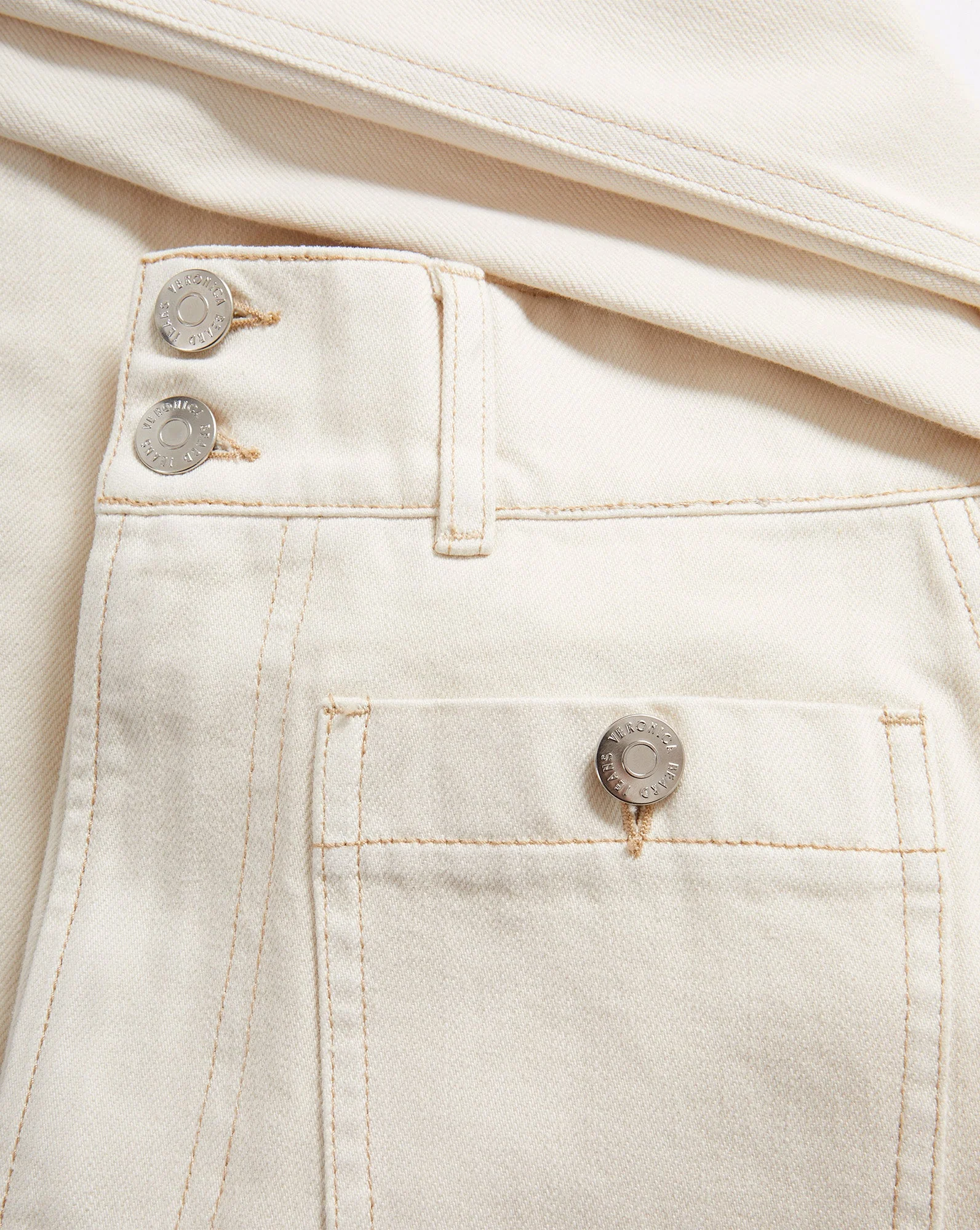 Veronica Beard - Taylor Patch - Pocket Wide - Leg Jean - Image 4