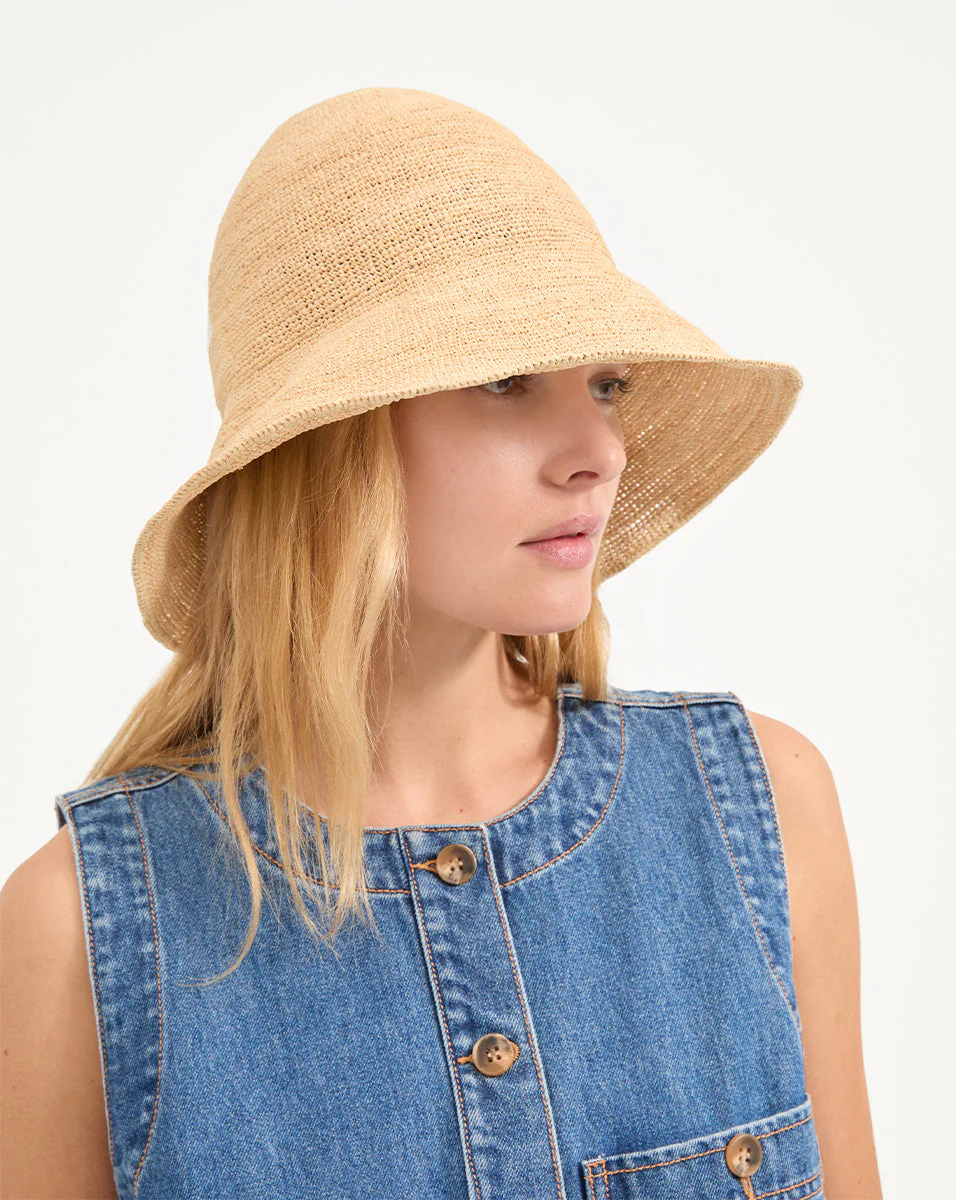 Veronica Beard - Teagan Raffia Straw Bucket Hat - Image 7