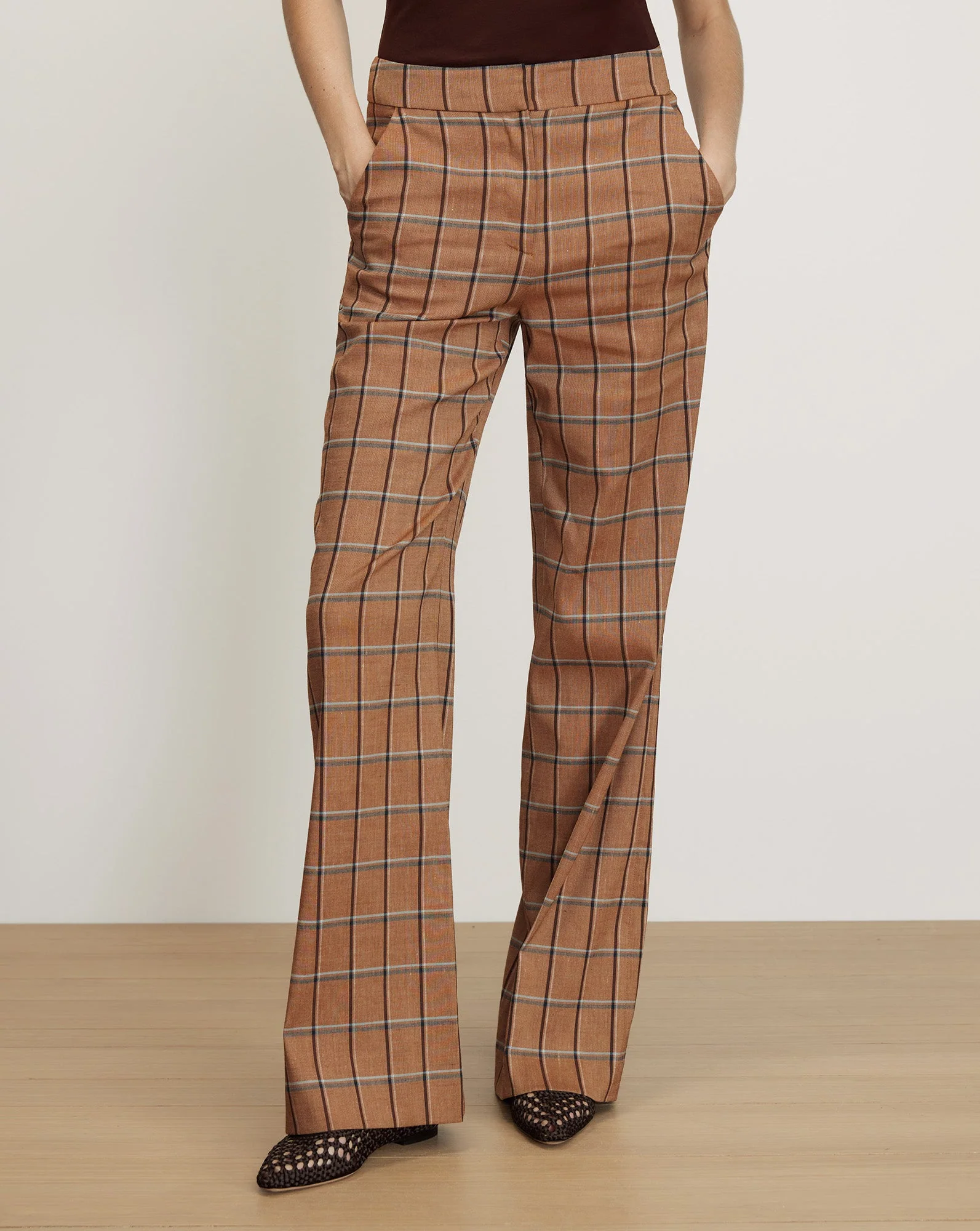 Veronica Beard - Tonelli Plaid Wide - Leg Pant - Image 2