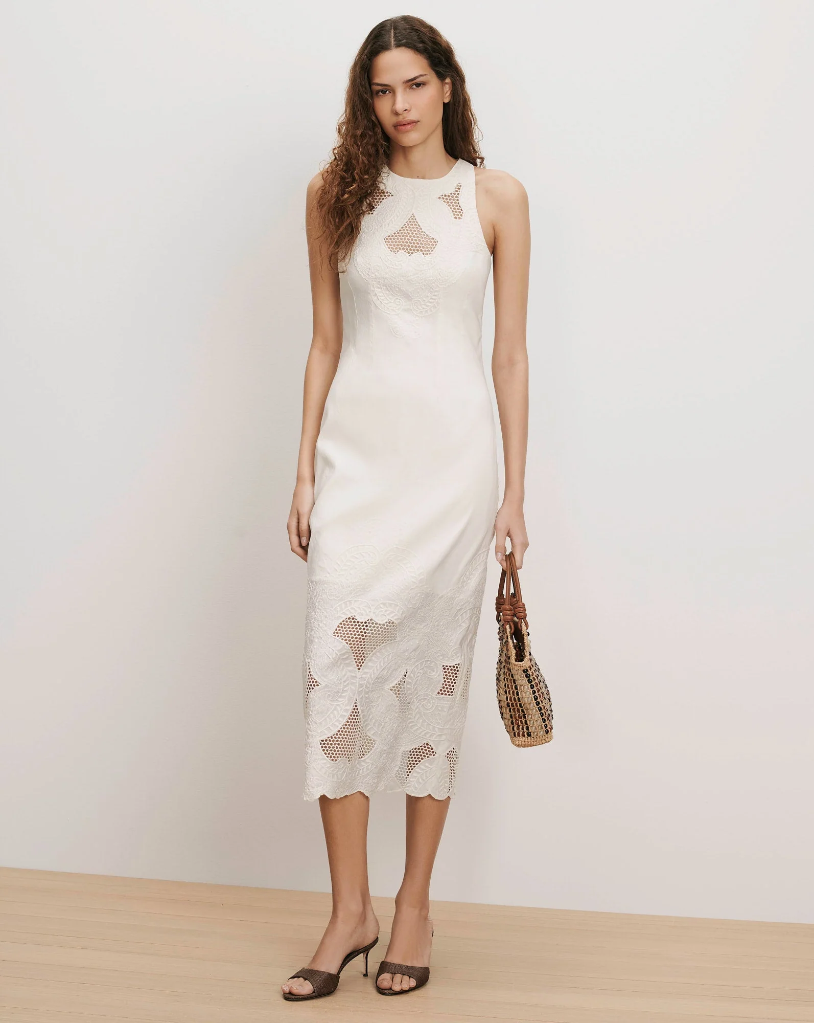 Veronica Beard - Upten Eyelet Midi Dress
