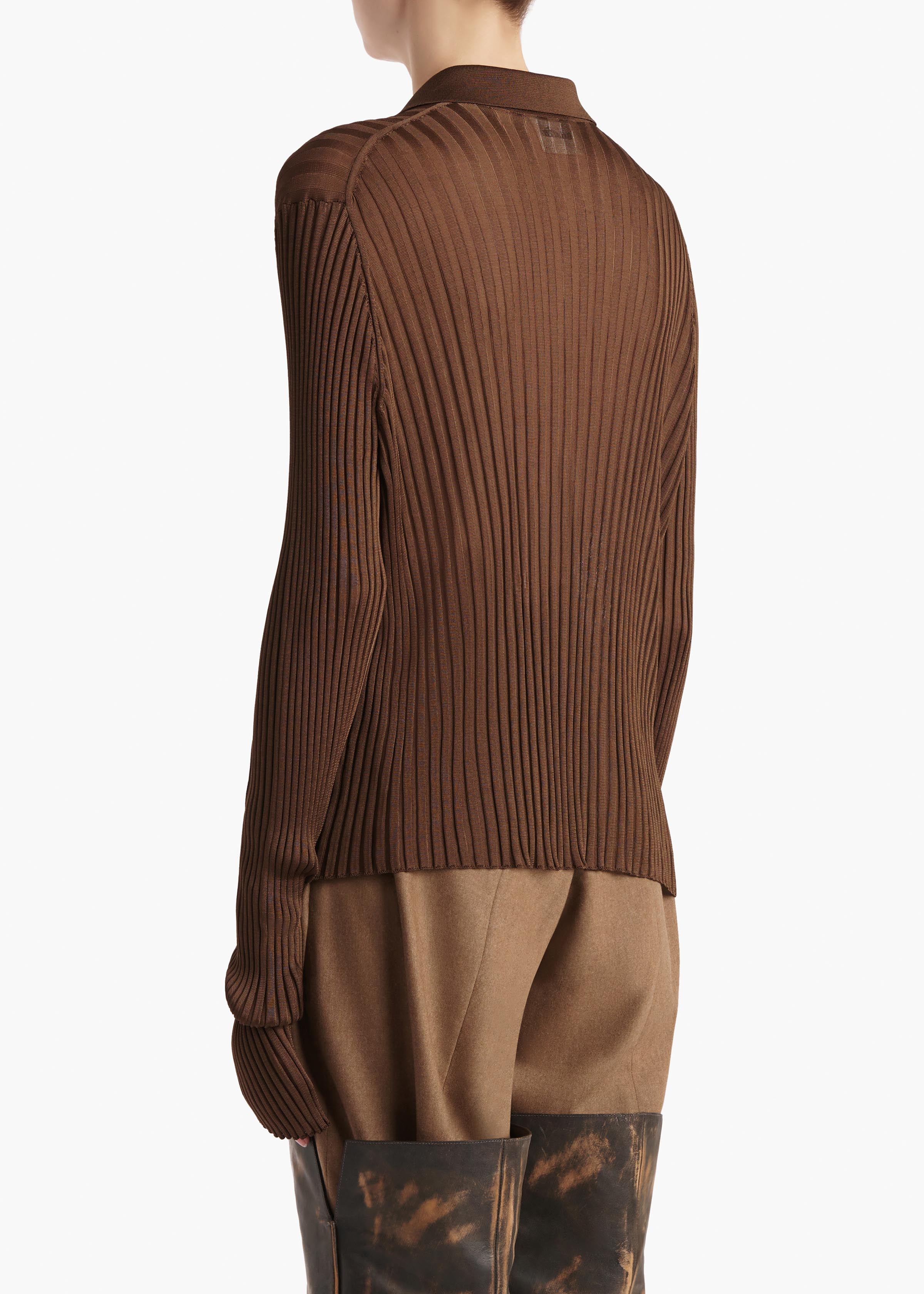 Khaite - Vin Top in Bark - Image 11