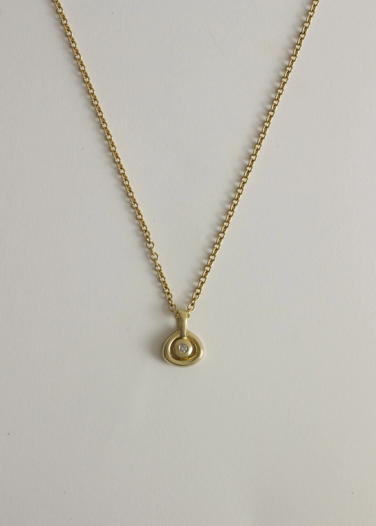 Kinn - Vintage Evil Eye Diamond Pendant - Image 3
