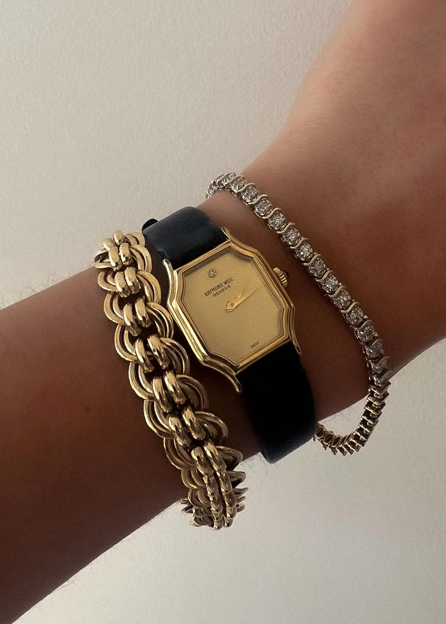 Kinn - Vintage Woven Link Chain Bracelet - Image 2