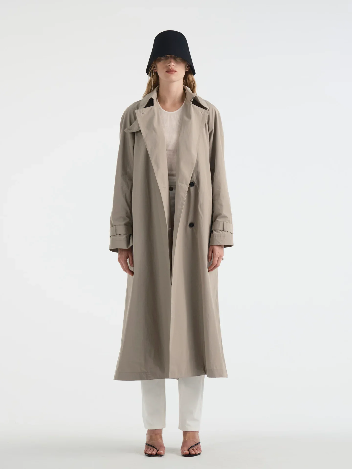 Aflalo - Vionne Trench in Cotton Nylon - Image 7