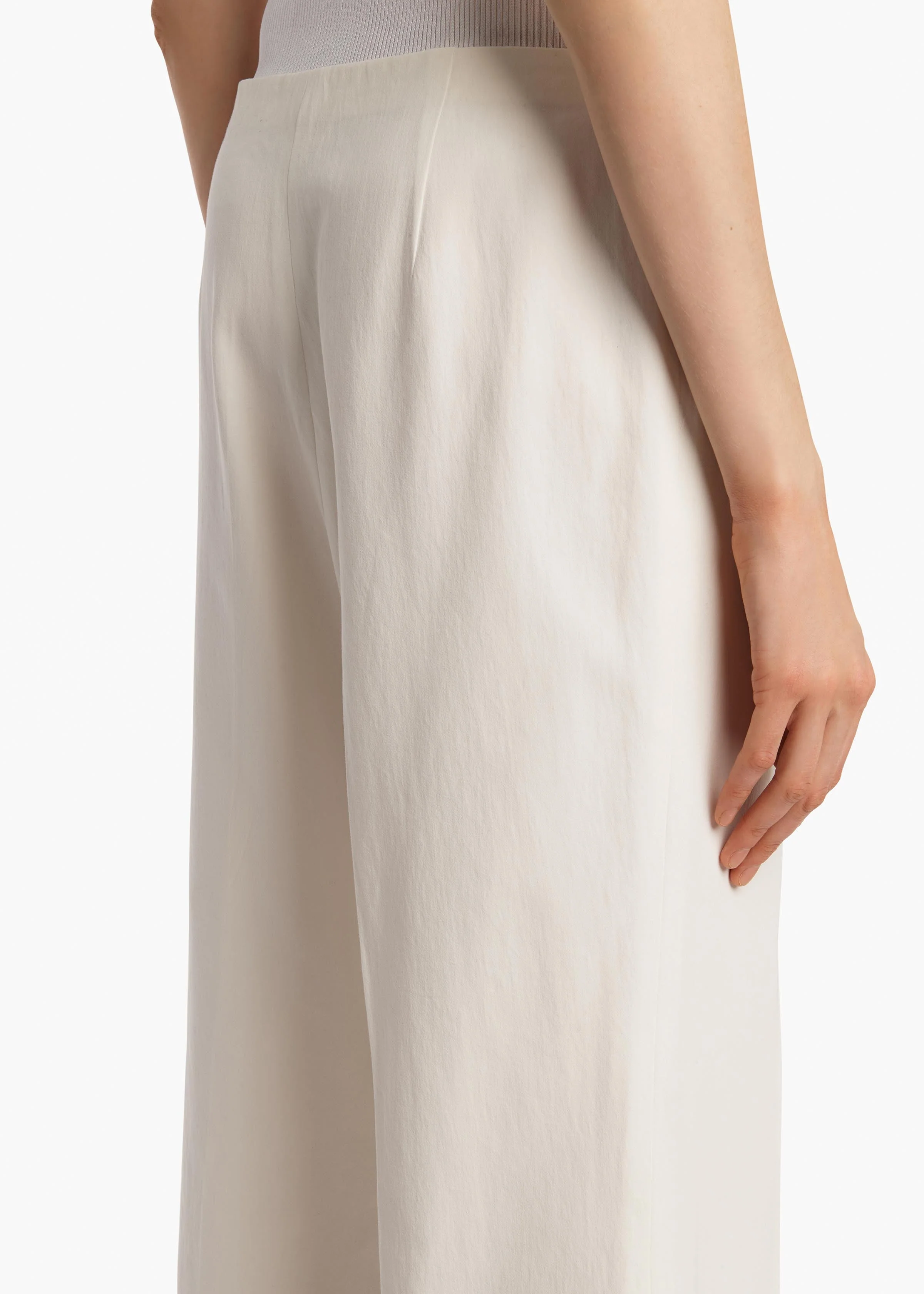 Khaite - Walter Pant in Chalk Cotton - Image 13