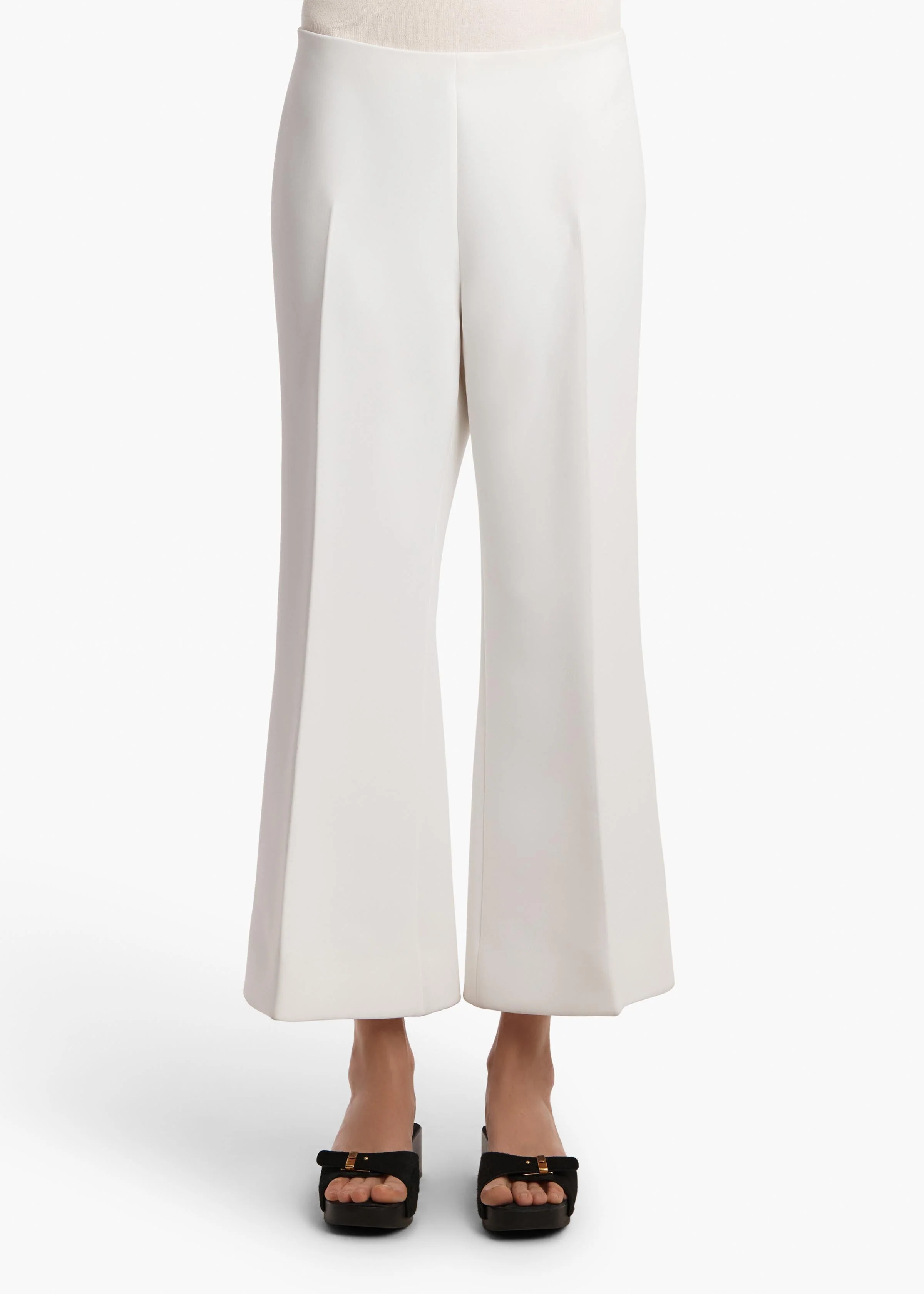 Khaite - Walter Pant in Chalk Crepe - Image 3