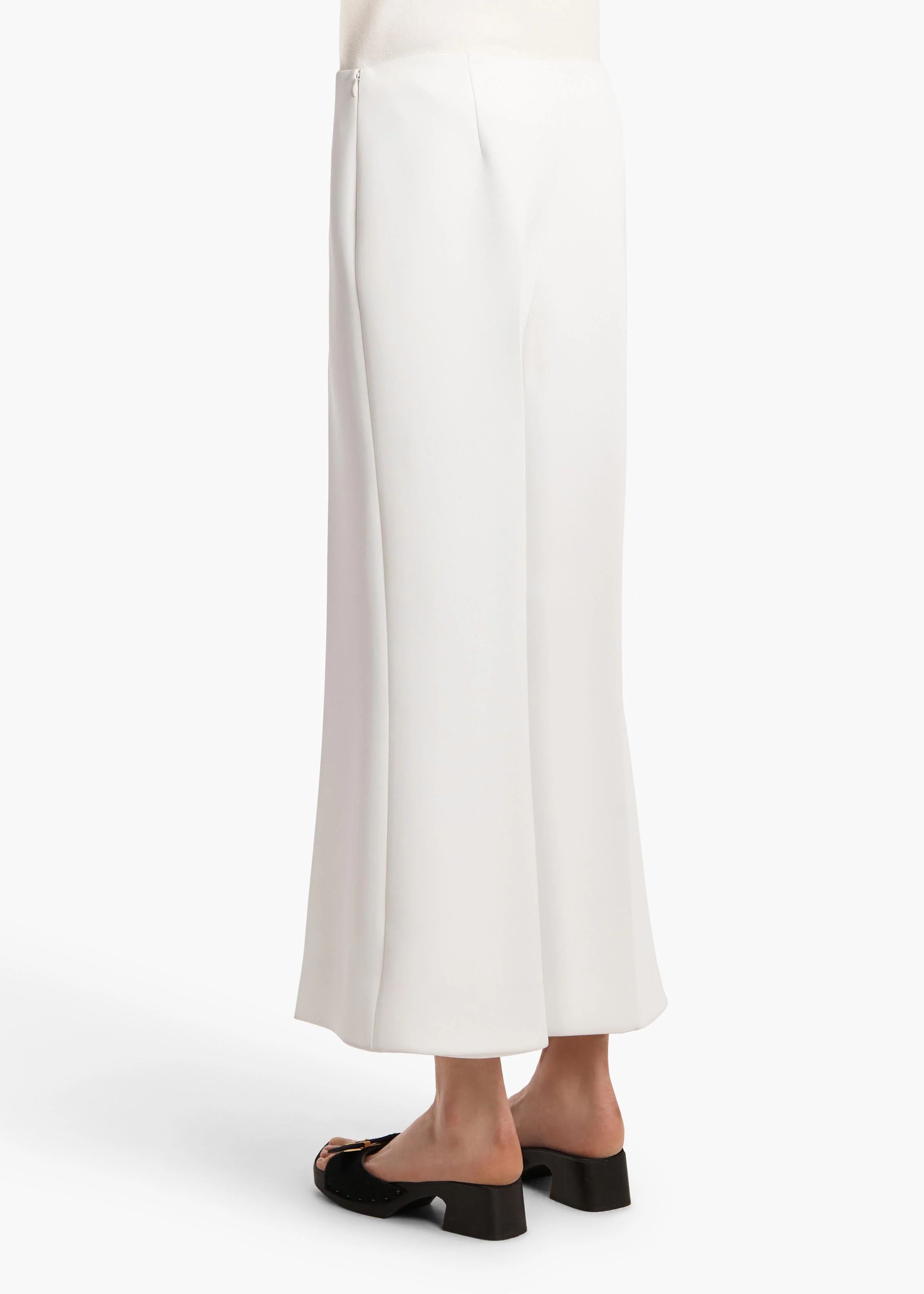 Khaite - Walter Pant in Chalk Crepe - Image 4
