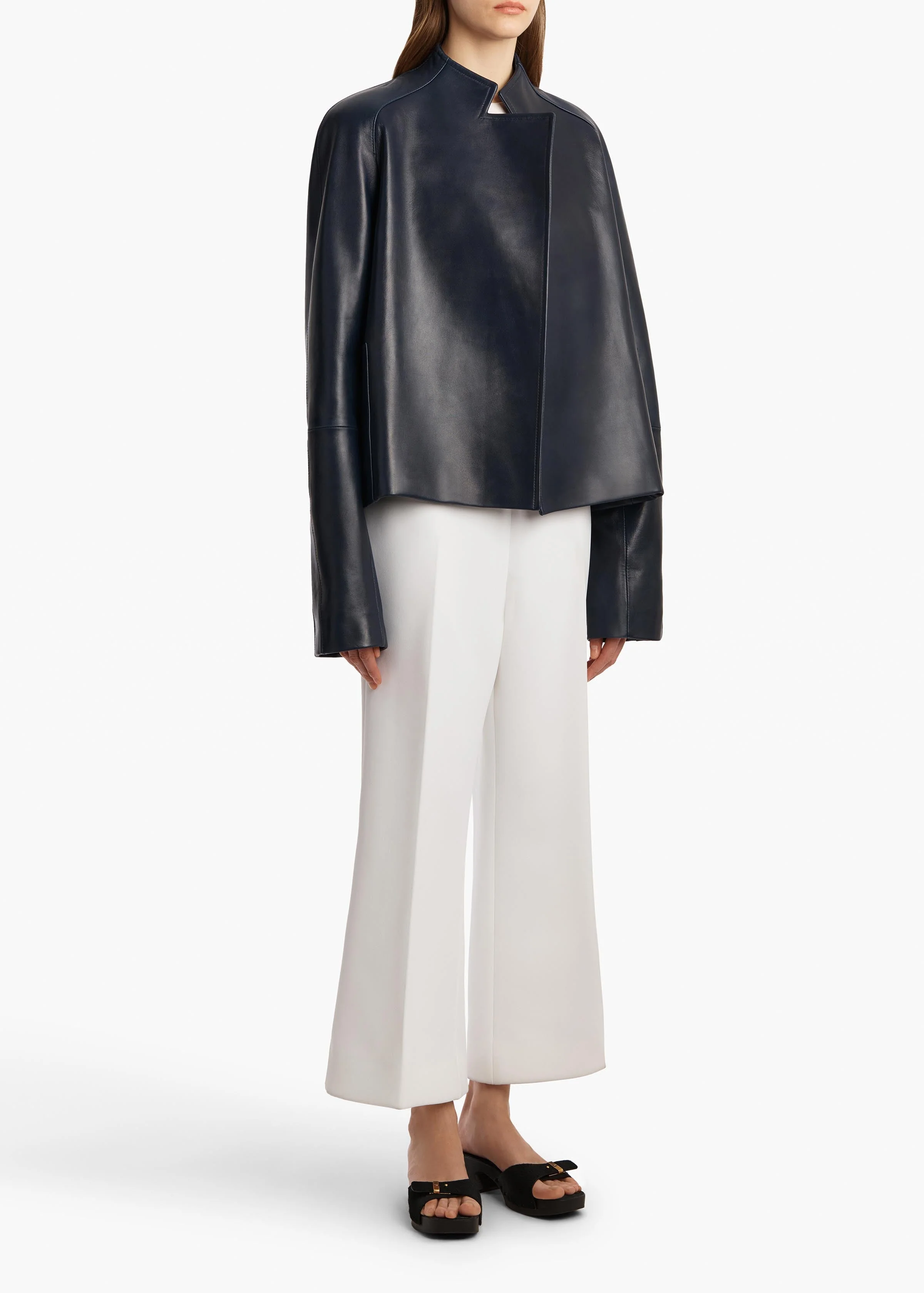 Khaite - Walter Pant in Chalk Crepe - Image 9