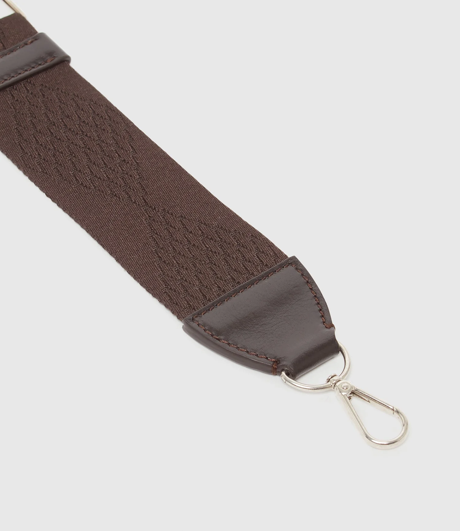 Metier - Webbing Strap Chocolate With Silver Hardware - Image 3