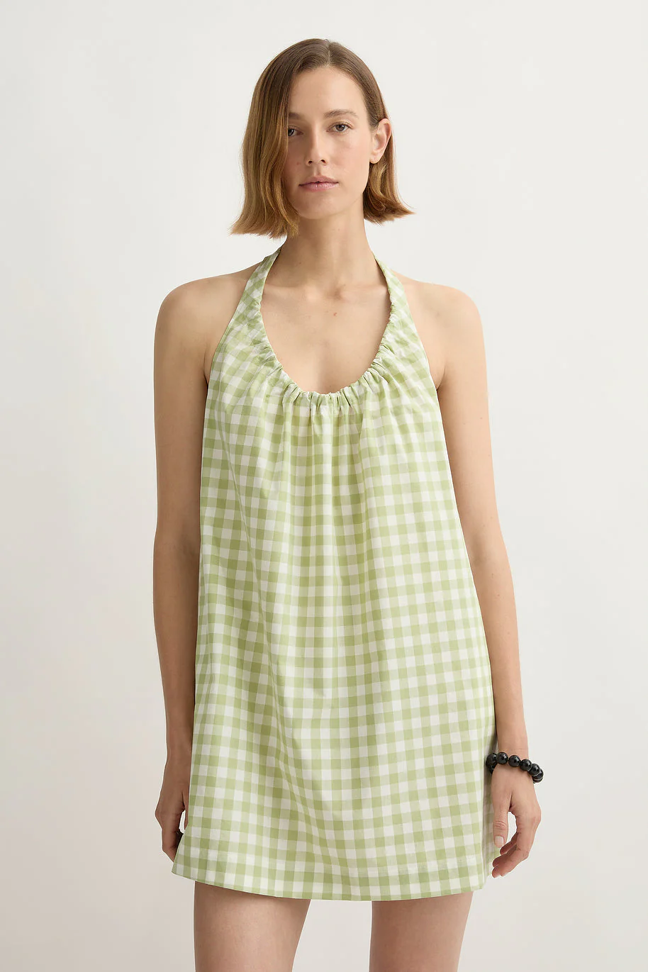 Posse - WENDY MINI DRESS - PEAR GINGHAM - Image 2