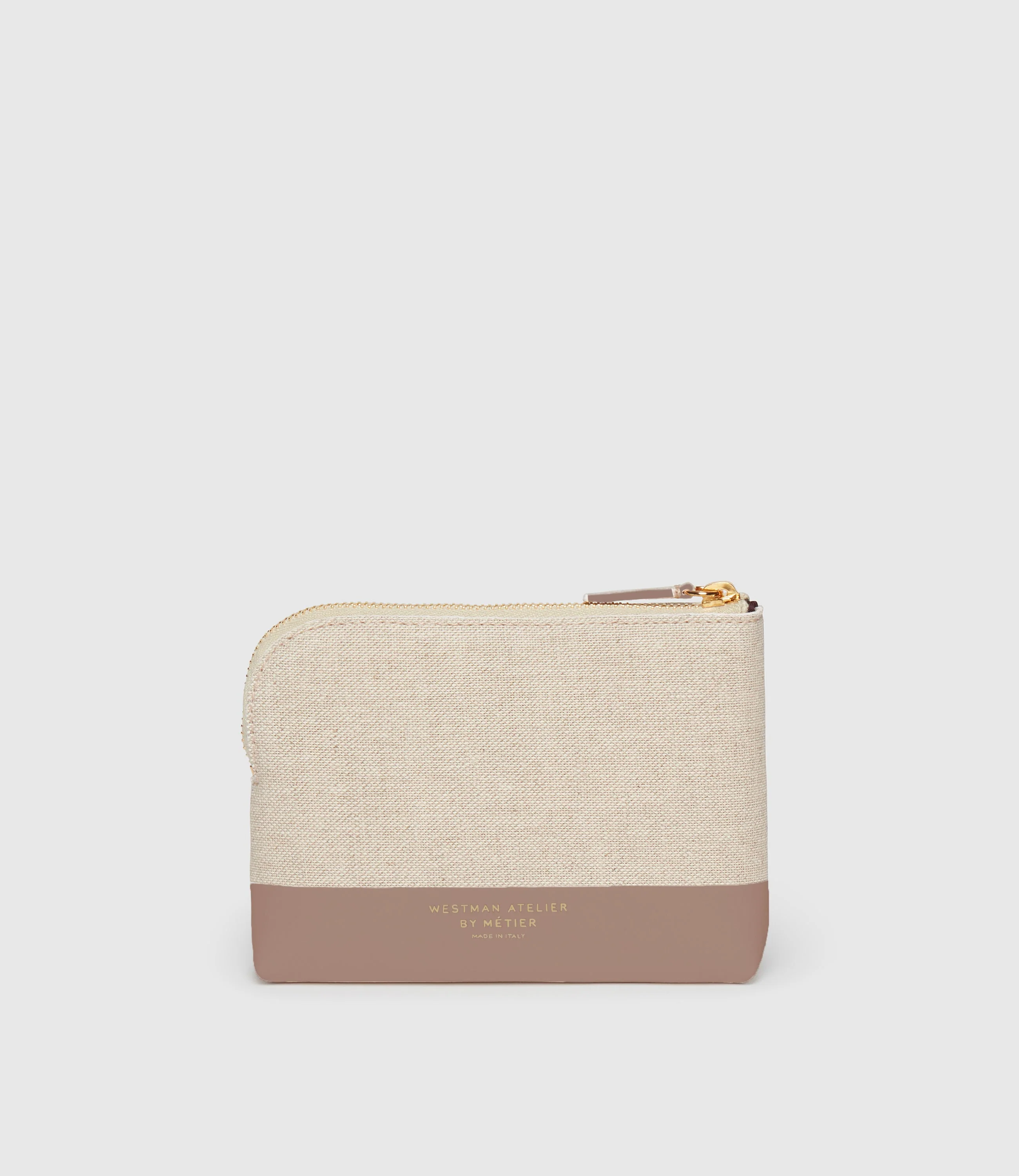 Metier - Westman Atelier By Métier Petite Makeup Pouch Natural Linen with Desert