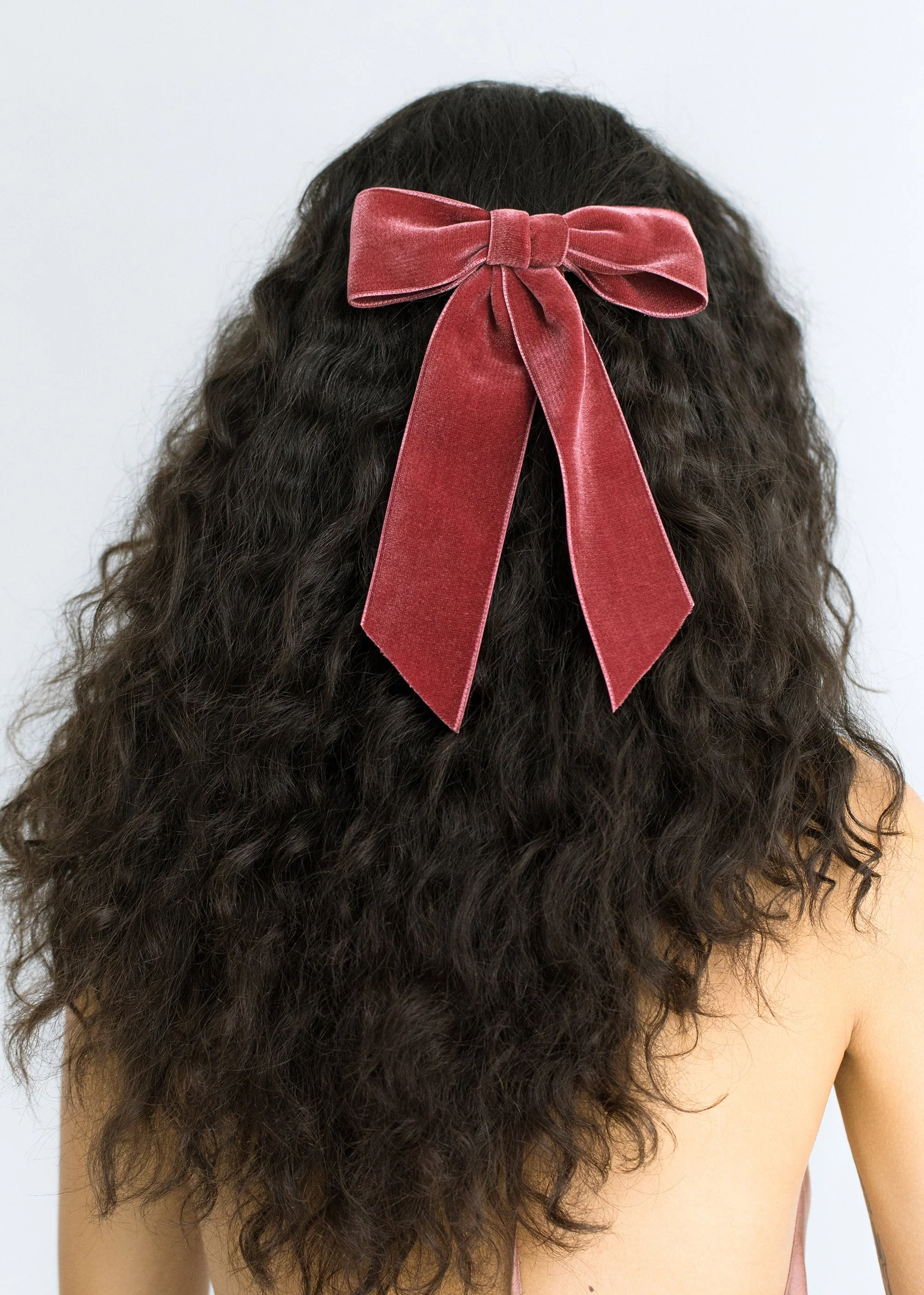 Jennifer Behr - Wide Velvet Bow Barrette - Image 4