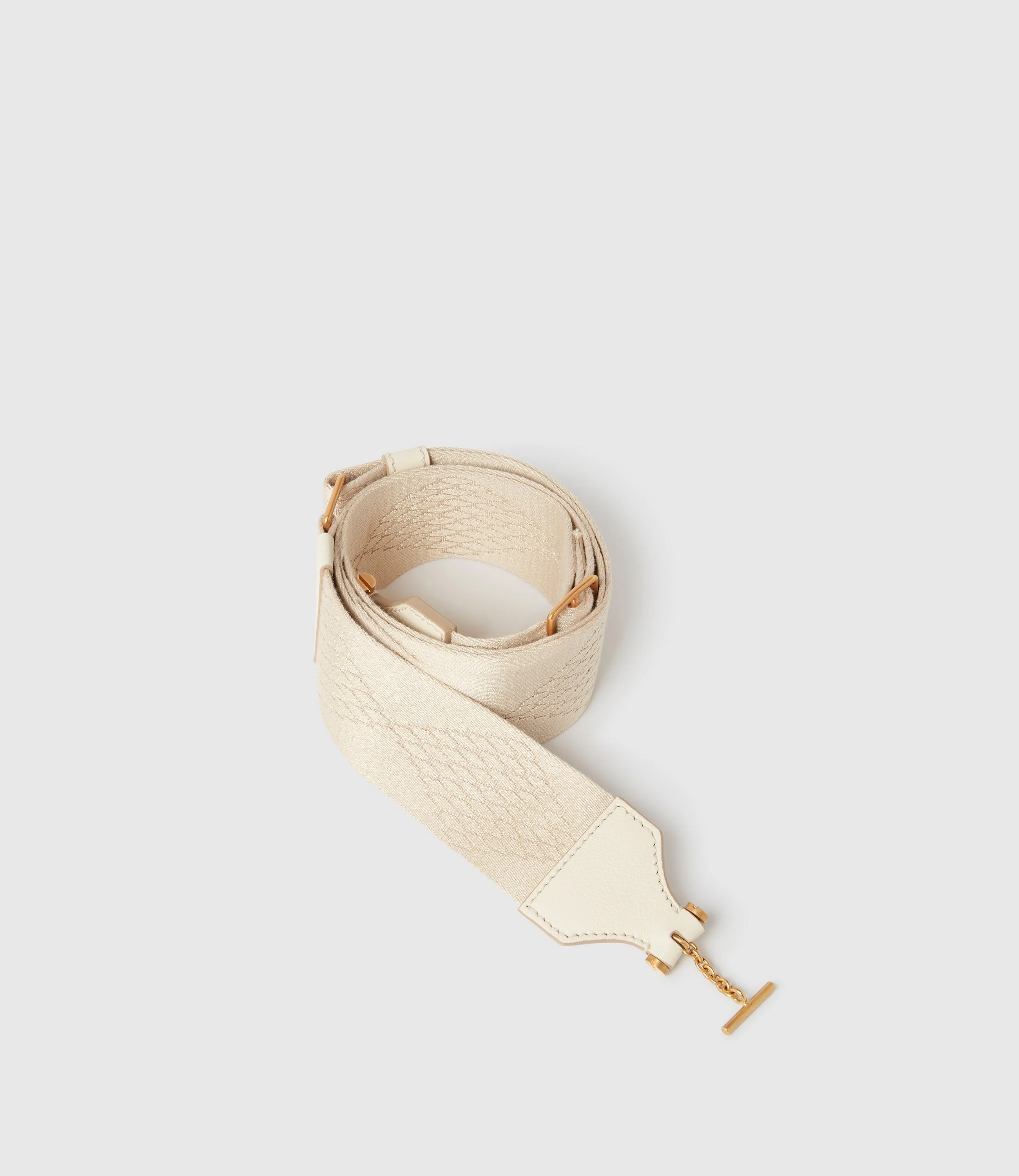 Metier - Women's Diamond Webbing Strap White Sand