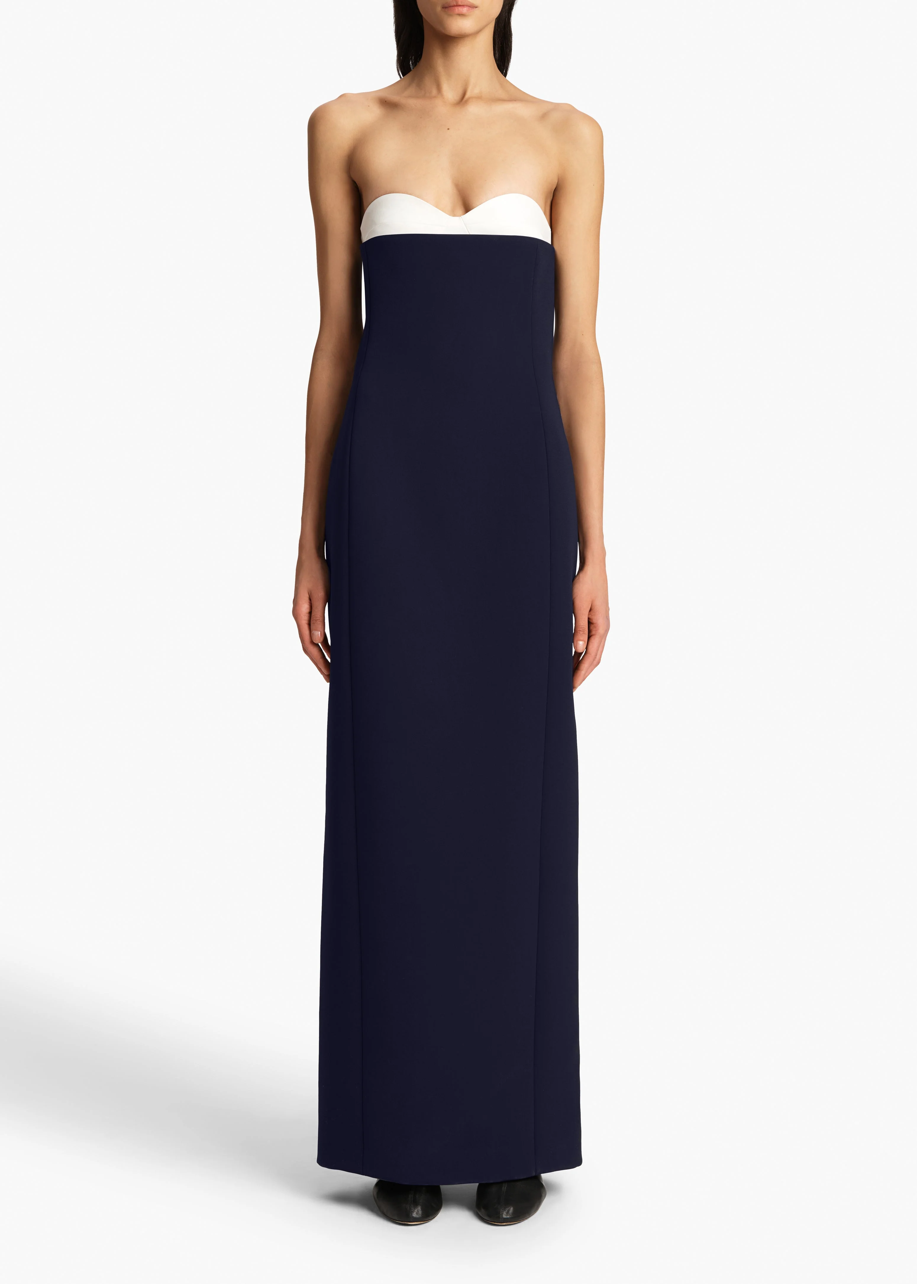 Khaite - Yael Dress in Dark Navy - Image 10