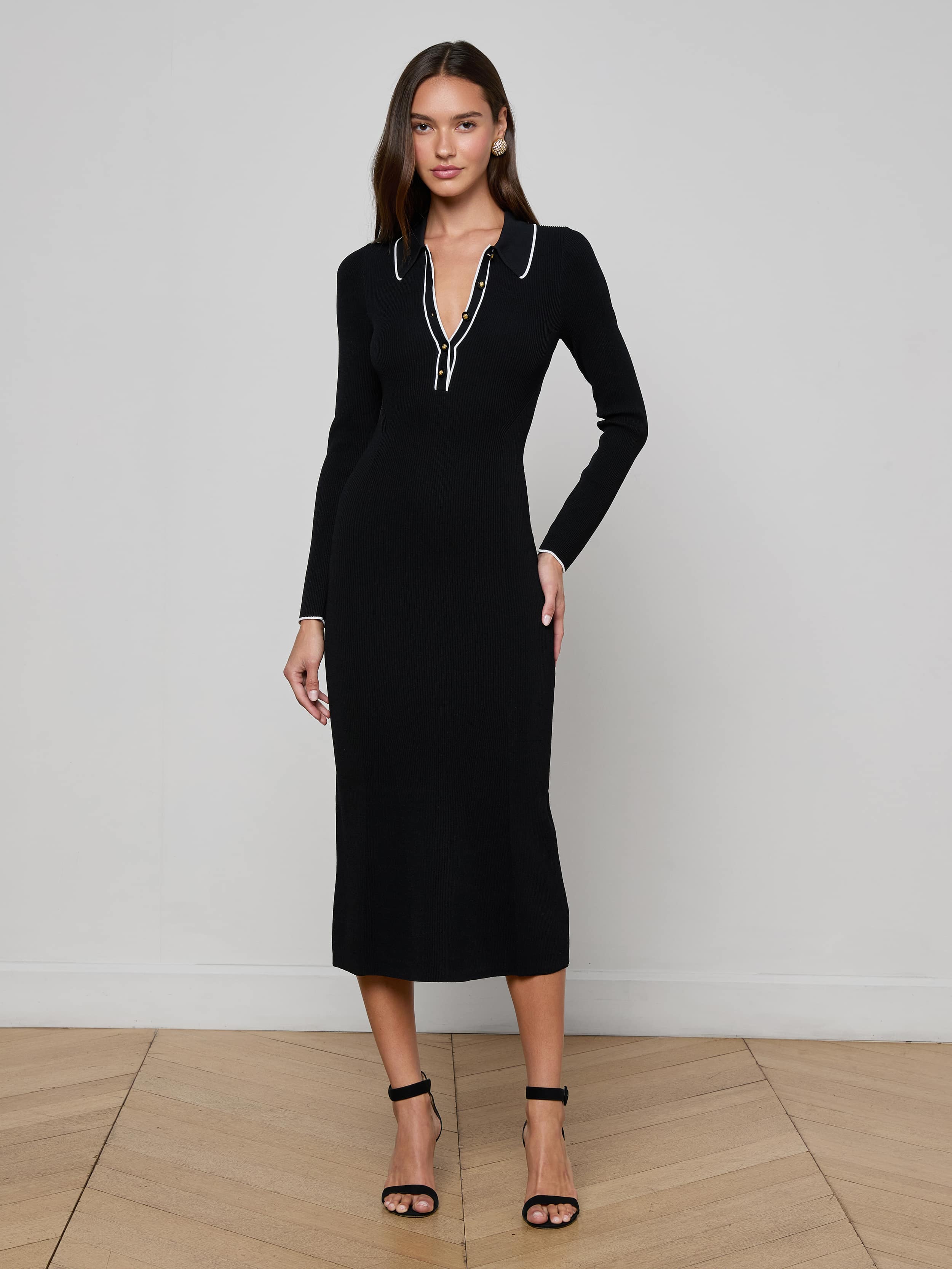L'AGENCE - Yaretzi Knit Midi Dress